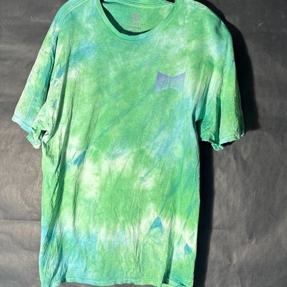 Element Element Skateboards Y2k 90s Green Tie Dye Shirt Size Extra L Size US XL / EU 56 / 4 - 1 Thumbnail