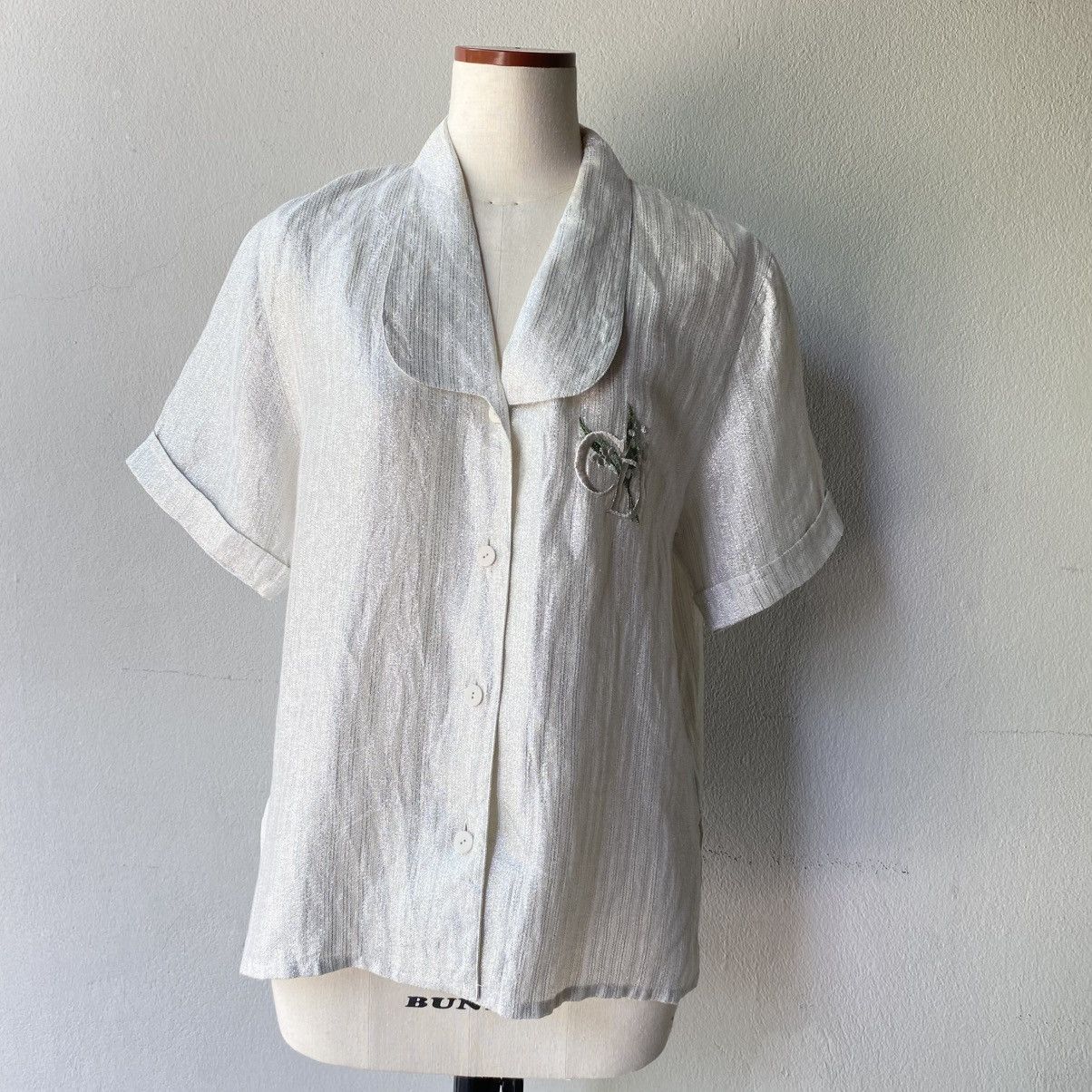 Dior Christian Dior Vintage Cherry Embroidered Blouse Size L / US 10 / IT 46 - 10 Thumbnail