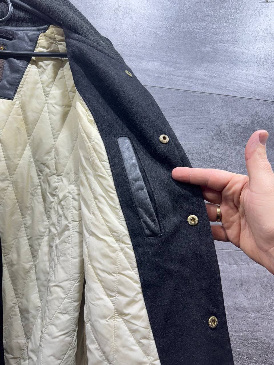 Other Rocawear Bomber Rare Jacket Black Wool Y2K Varsity Biker Size US XL / EU 56 / 4 - 12 Thumbnail