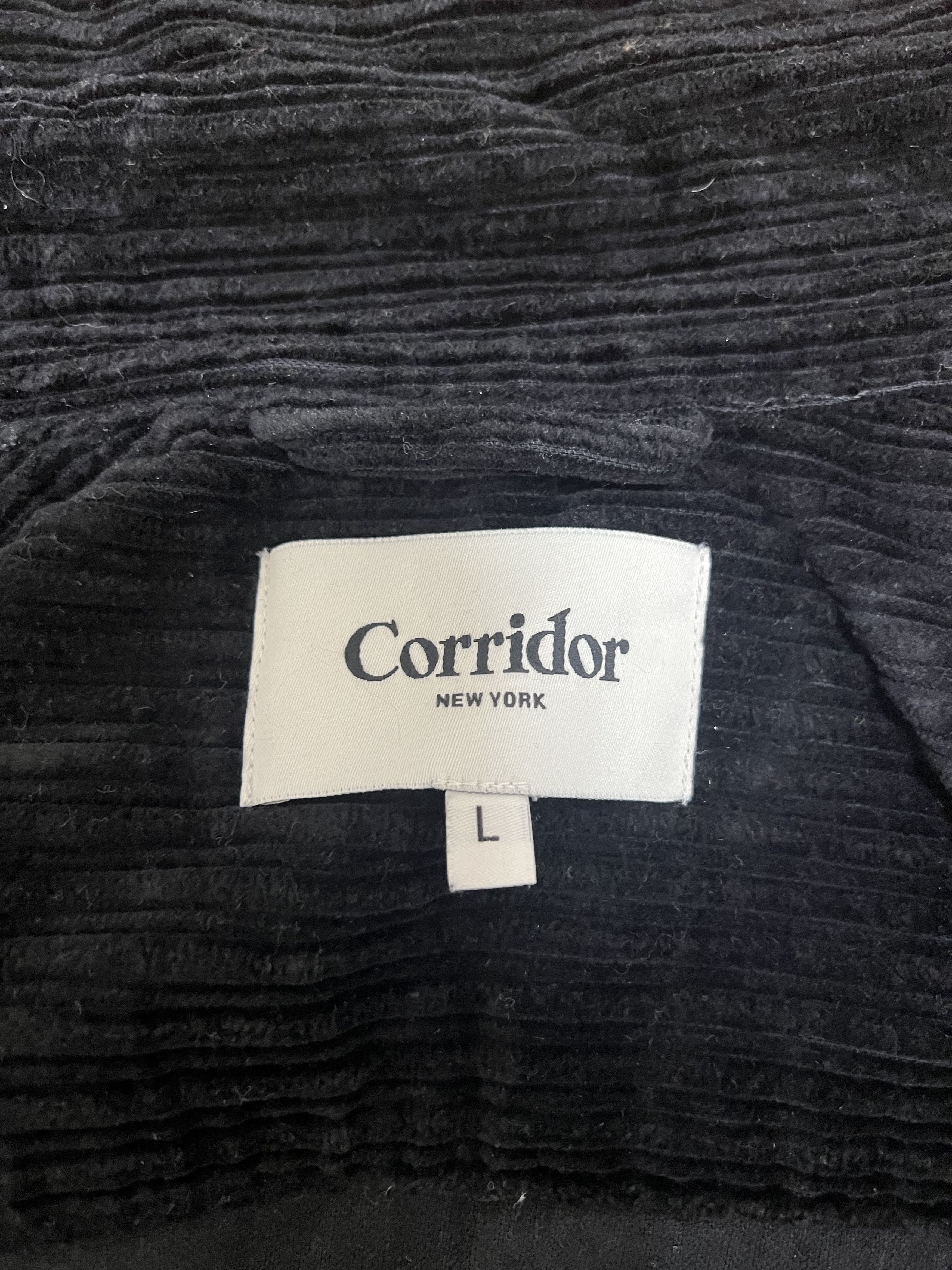 Corridor 💚 AW21 Corridor NYC Variegated Cord Zip Jacket Black NEW Size US L / EU 52-54 / 3 - 11 Thumbnail