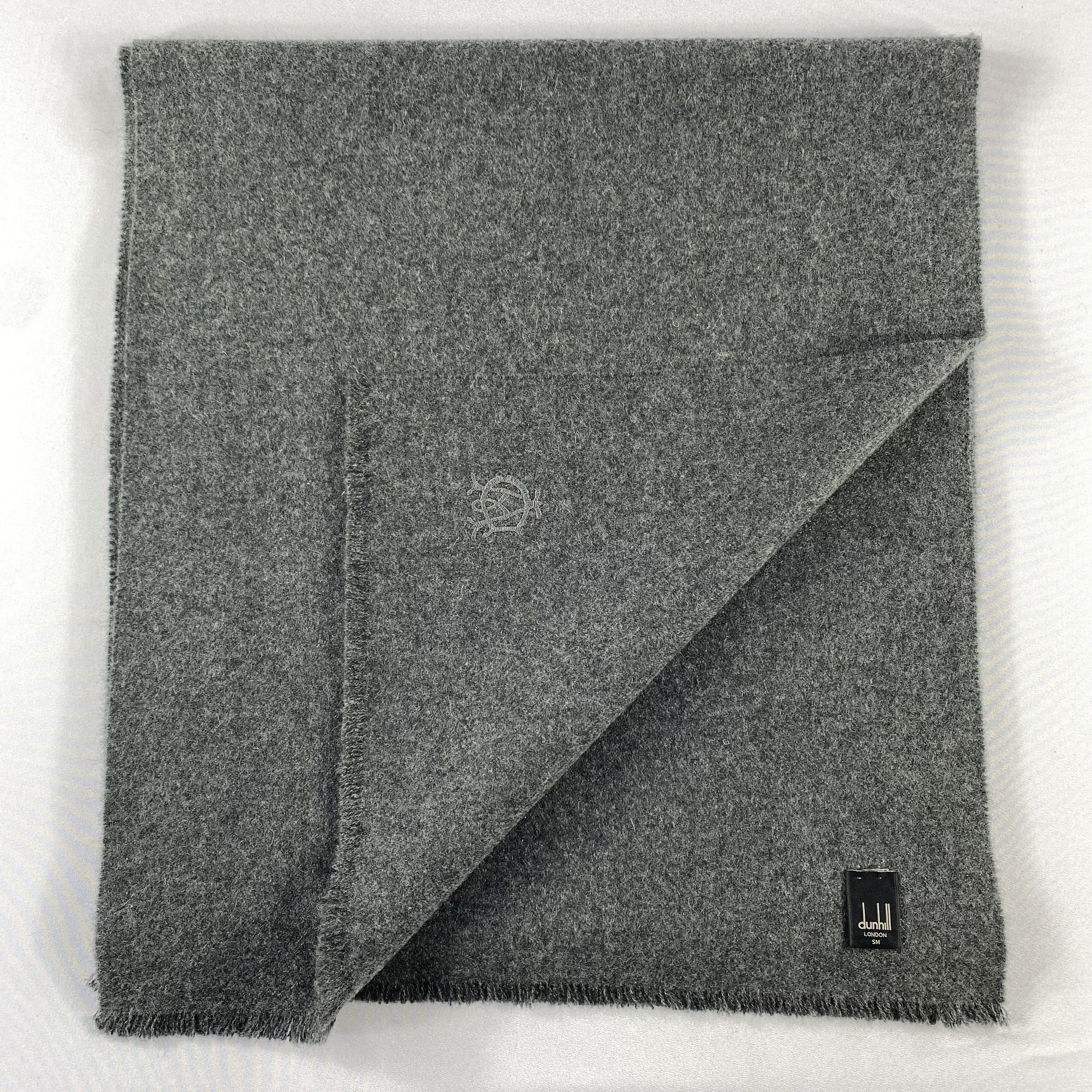Alfred Dunhill Vintage Dunhill Plain Scarf Neck Wrap Cashmere Muffler Size ONE SIZE - 5 Thumbnail