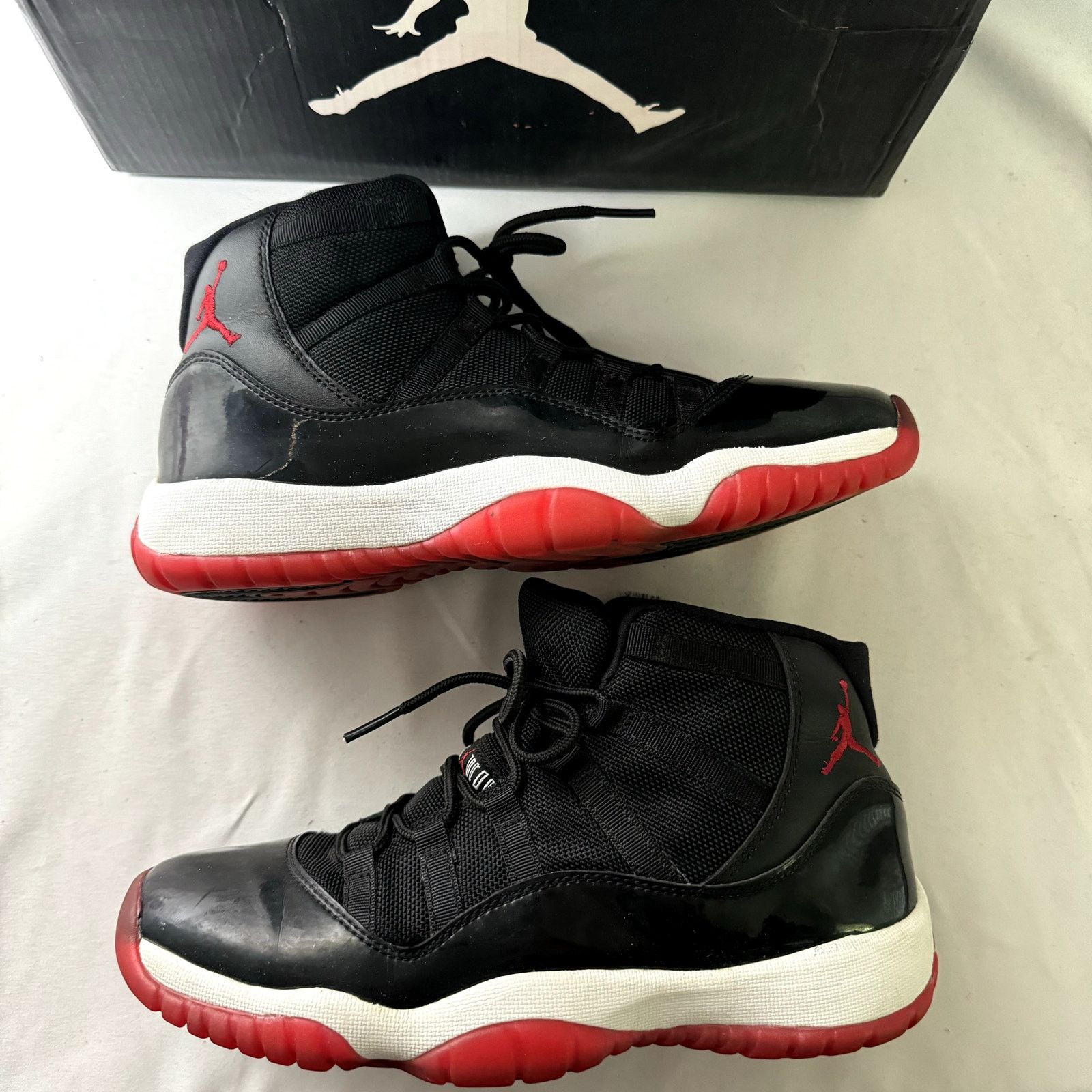 Jordan Brand × Nike Size 6.5 - Nike Air Jordan 11 Retro GS Bred 2012 Men's Shoes Size US 6.5 / EU 39-40 - 2 Thumbnail