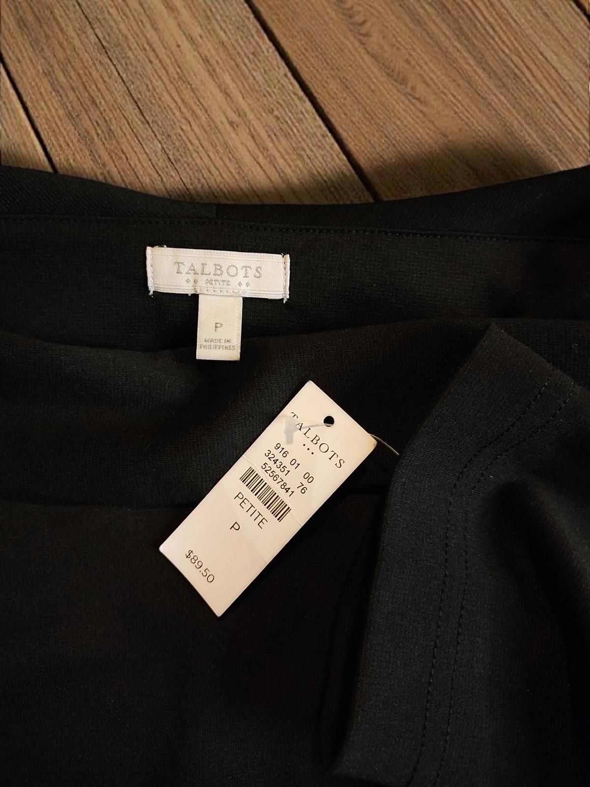Other Talbots Perfectly Petite Essential Black Business Dress Size ONE SIZE - 7 Thumbnail