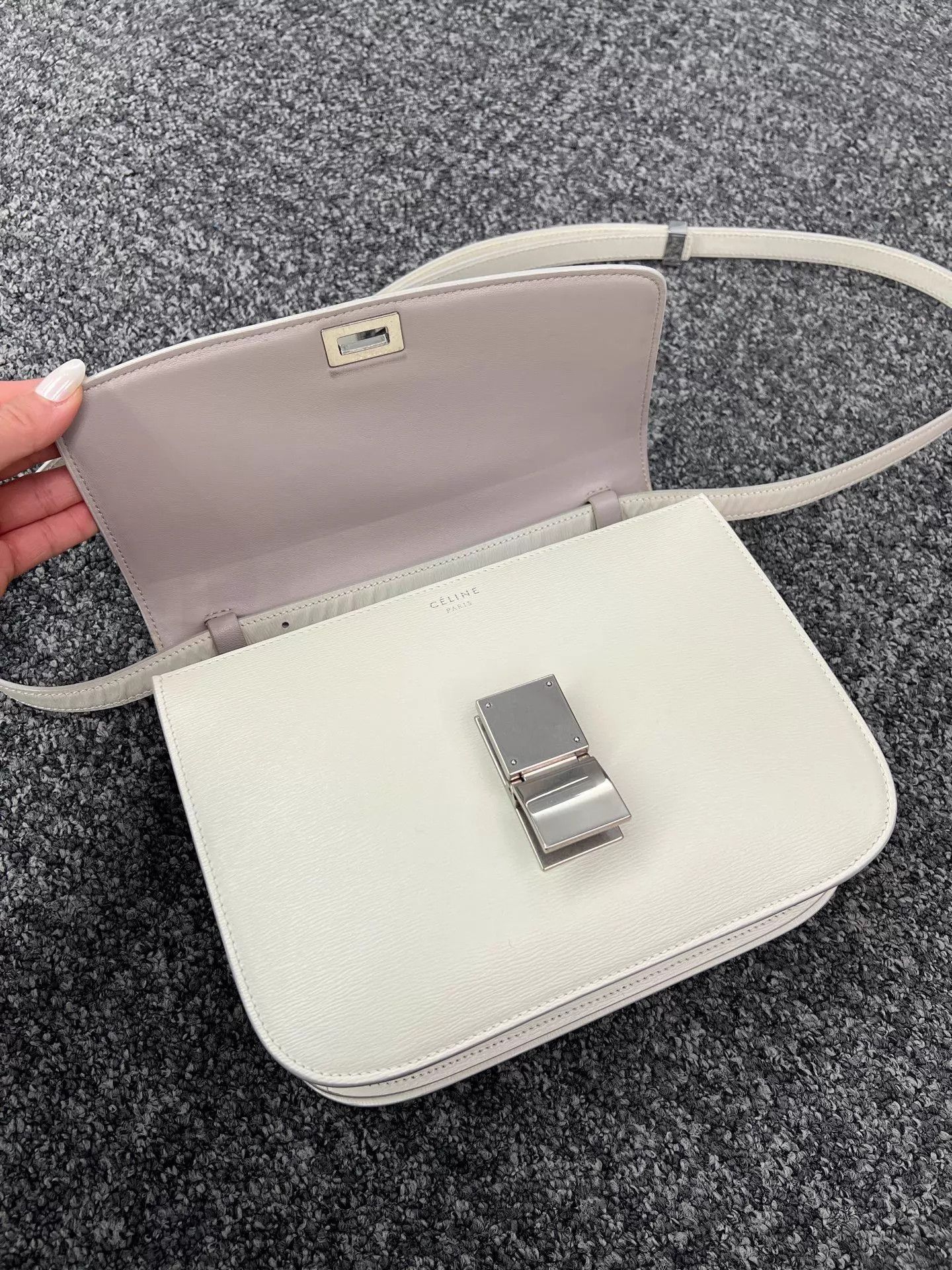 Celine Celine Trapeze Crossbody White 98 New Size ONE SIZE - 7 Thumbnail