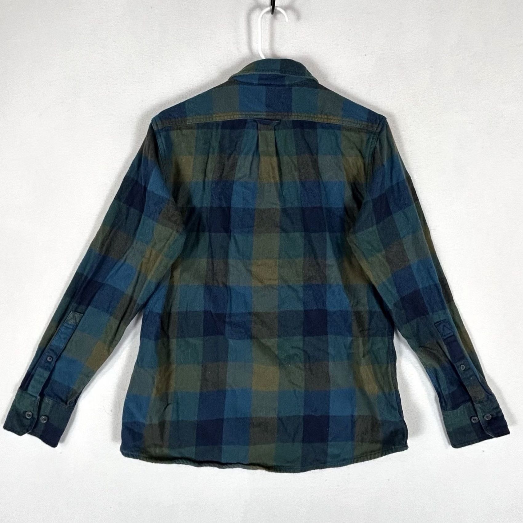 Eddie Bauer Eddie Bauer Button-Up Long Sleeve Shirt Mens Small Green Blue Plaid L/S Casual Travel Front Pocket Multicolor Cotton Flannel Relaxed Fit Men Size US S / EU 44-46 / 1 - 6 Thumbnail