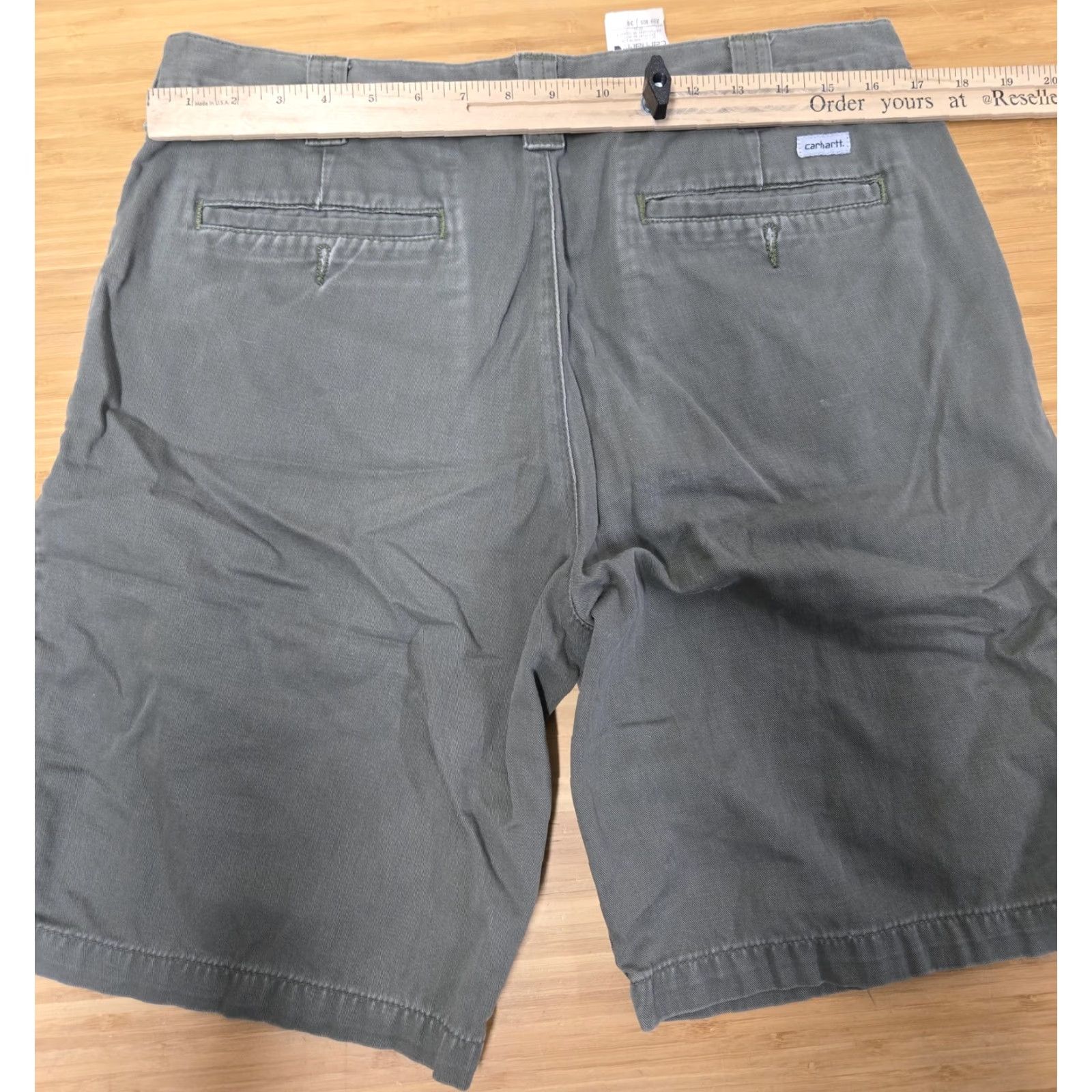 Carhartt Carhartt Shorts Mens 36 Moss Green Cotton Twill Work Chino Zip Fly B359 Casual Size US 36 / EU 52 - 5 Thumbnail