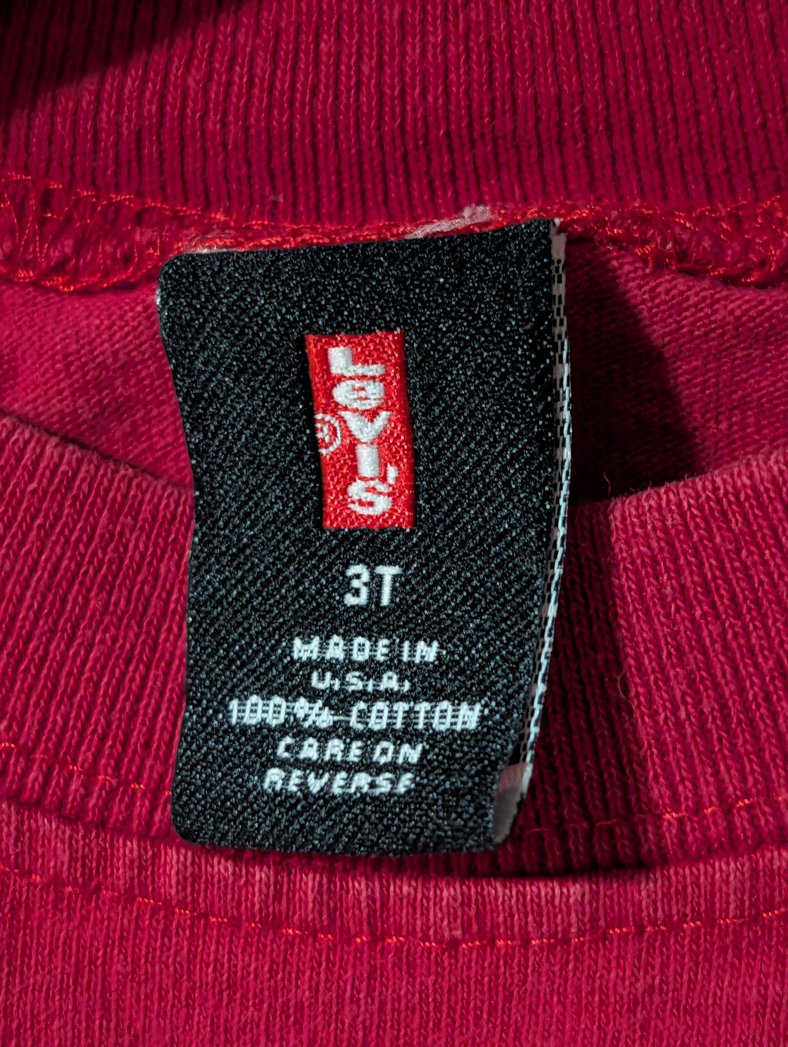 Levi's Vintage 90s Kids Levi’s Spider Web Tee USA Single Stitch 3T Size US M / EU 48-50 / 2 - 3 Thumbnail