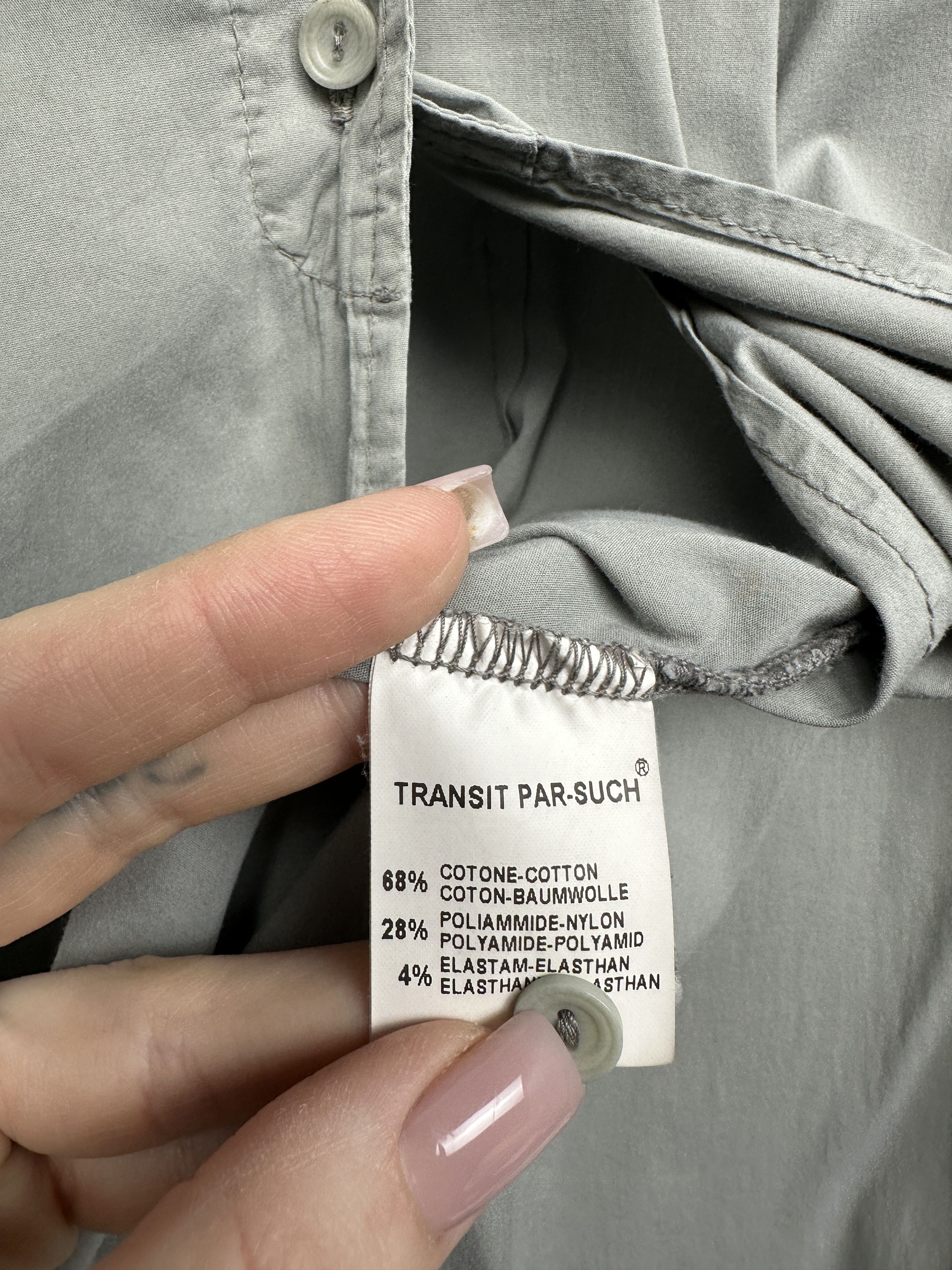 Transit Transit Par Such Womens Long Sleeve Shirt Size 5 Size L / US 10 / IT 46 - 6 Thumbnail