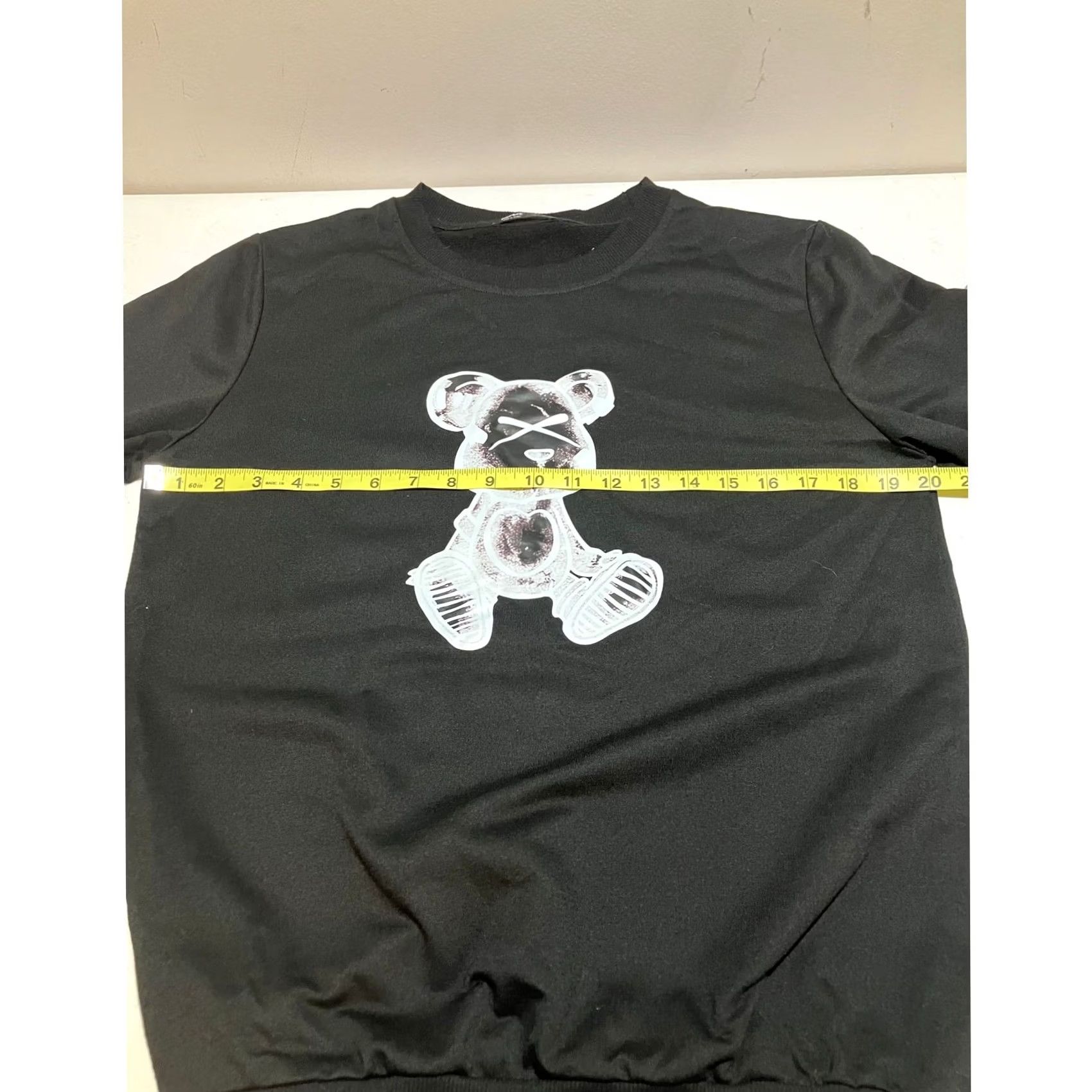 Vintage Romwe Men's Streetwear Printed Sweatshirt Undercover Teddy Bear Size S Black Pullover Sweatshirt Mens Small Shirt/Top Size US S / EU 44-46 / 1 - 5 Thumbnail