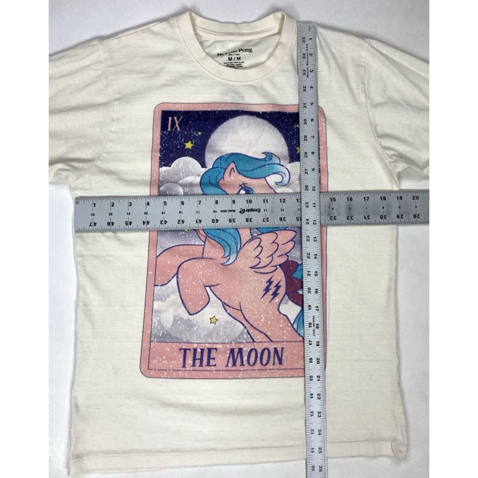 Vintage VINTAGE? My Little Pony The Moon Graphic T-shirt Women Medium Ivory Short Sleeve Size M / US 6-8 / IT 42-44 - 5 Thumbnail