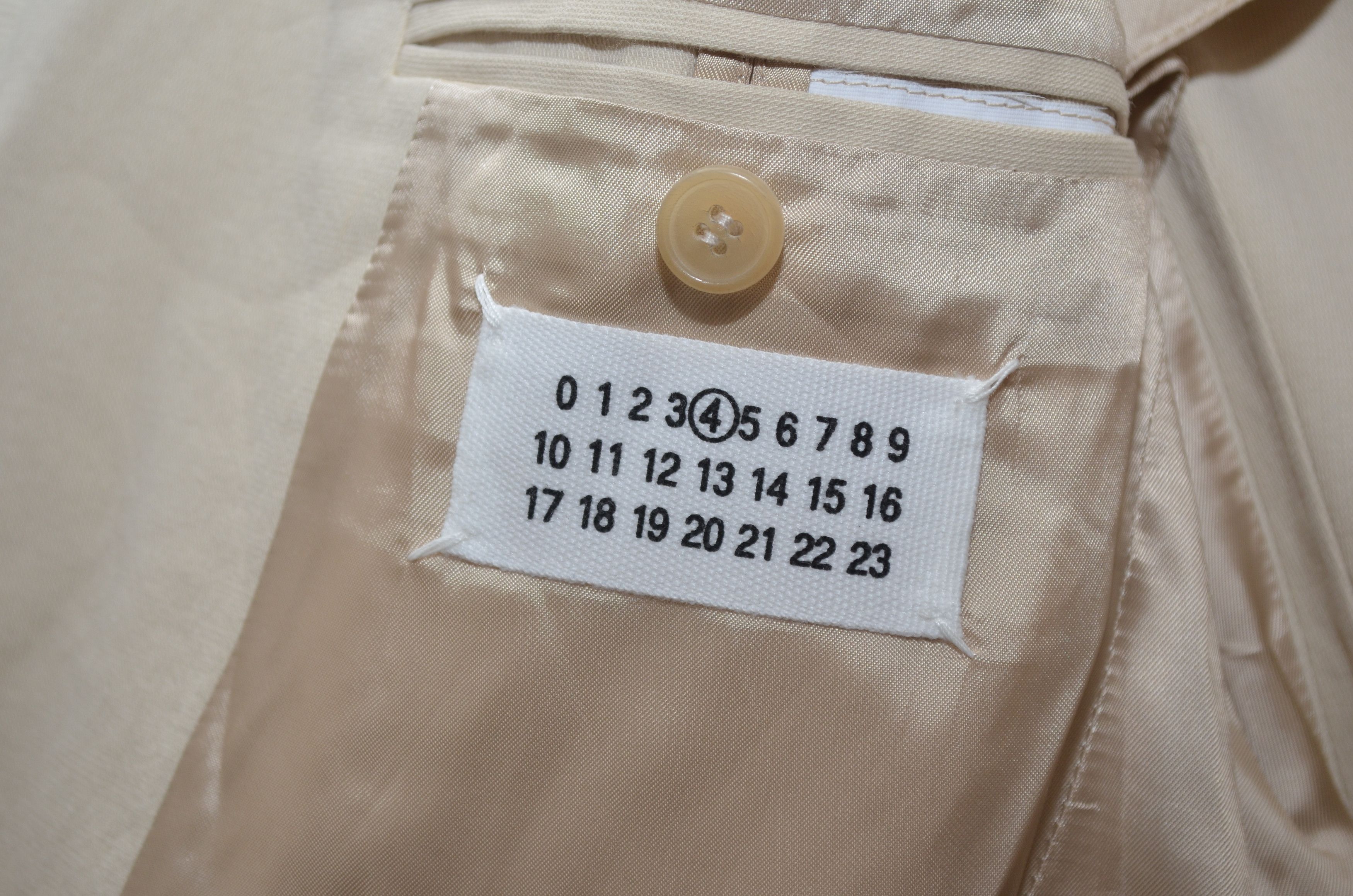 Maison Margiela MM4 Maison Martin Margiela 4 Archive Blazer SS10 Beige RARE Size XS / US 0-2 / IT 36-38 - 10 Thumbnail