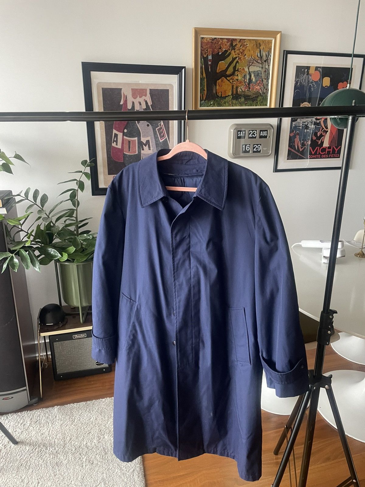 Sears Vintage Sears Blue trench coat Size US L / EU 52-54 / 3 - 1 Thumbnail