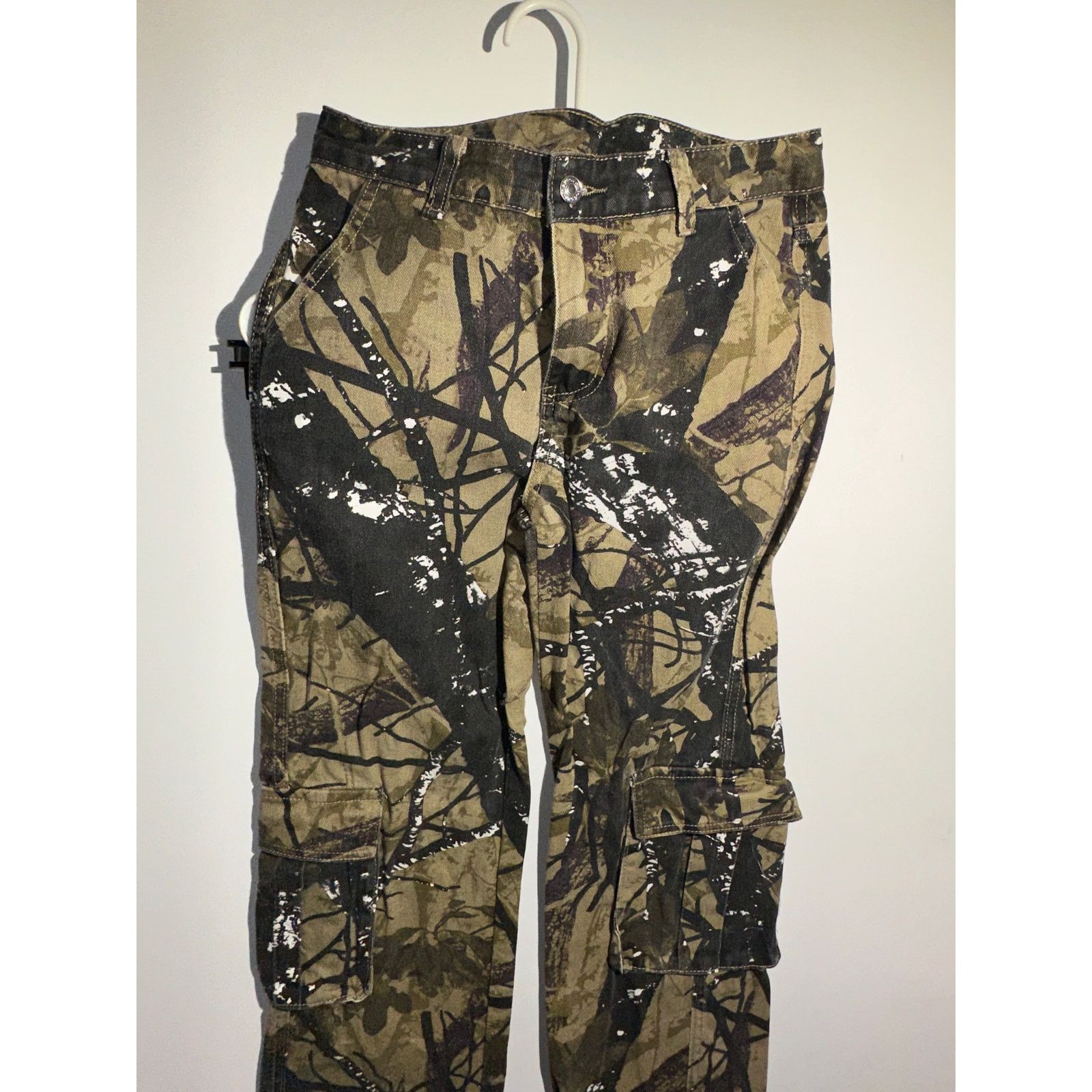 & Other Stories Camouflage Cargo Jeans No Size Tag 15” On The Waist Size US 28 / EU 44 - 4 Thumbnail