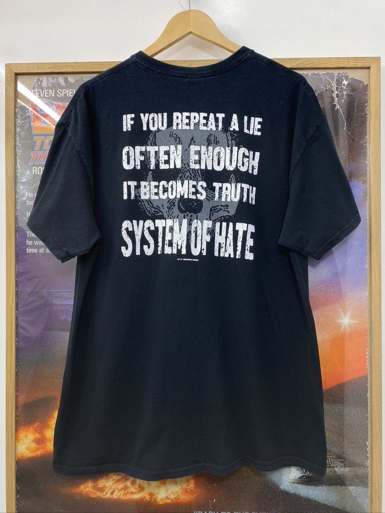 Band Tees × Gildan 10s System Of Hate Dark Noise English Punk Band Promo Tee Size US XL / EU 56 / 4 - 2 Thumbnail