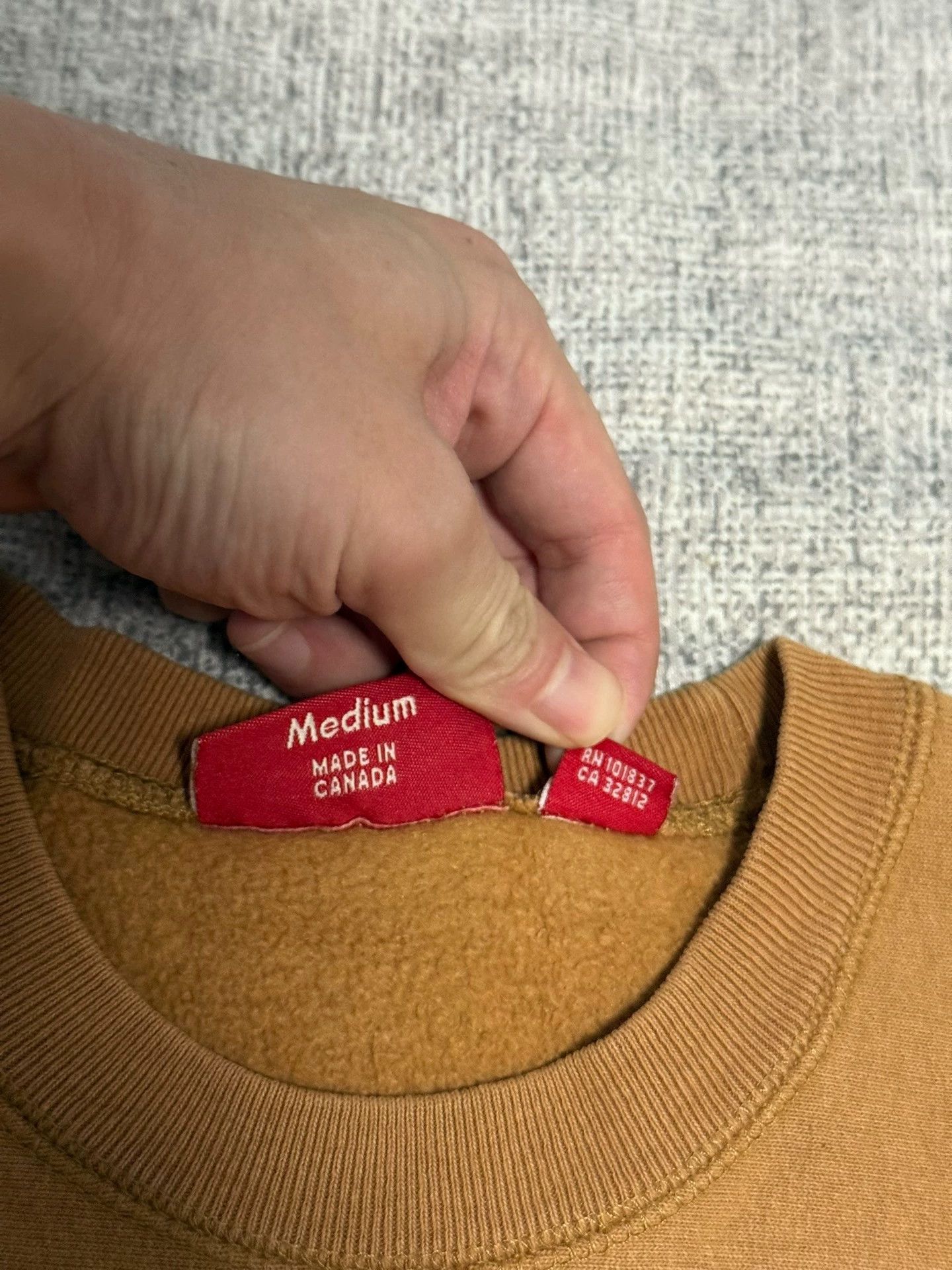 Supreme Supreme 2005 Box Logo Crew Khaki/Chocolate Mint M Size US M / EU 48-50 / 2 - 4 Thumbnail