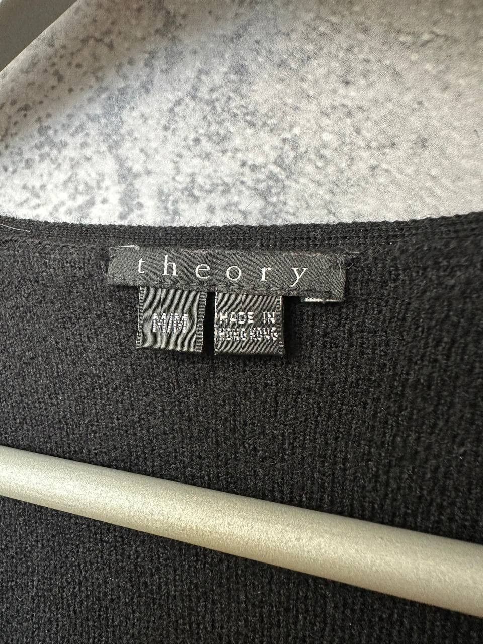 Theory Theory Carrano Harmonize 100% Wool Black Button Vest Sweater Size M / US 6-8 / IT 42-44 - 8 Thumbnail