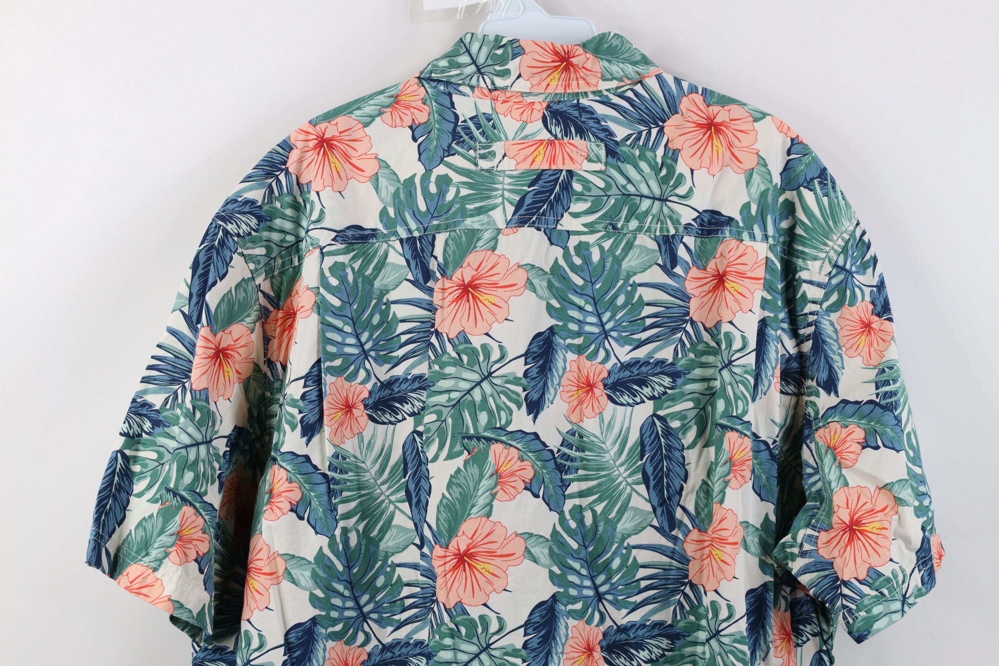 Duluth Trading Company Duluth Trading Co Gusseted Hawaiian Button Shirt Luau Flower Size US XL / EU 56 / 4 - 10 Thumbnail