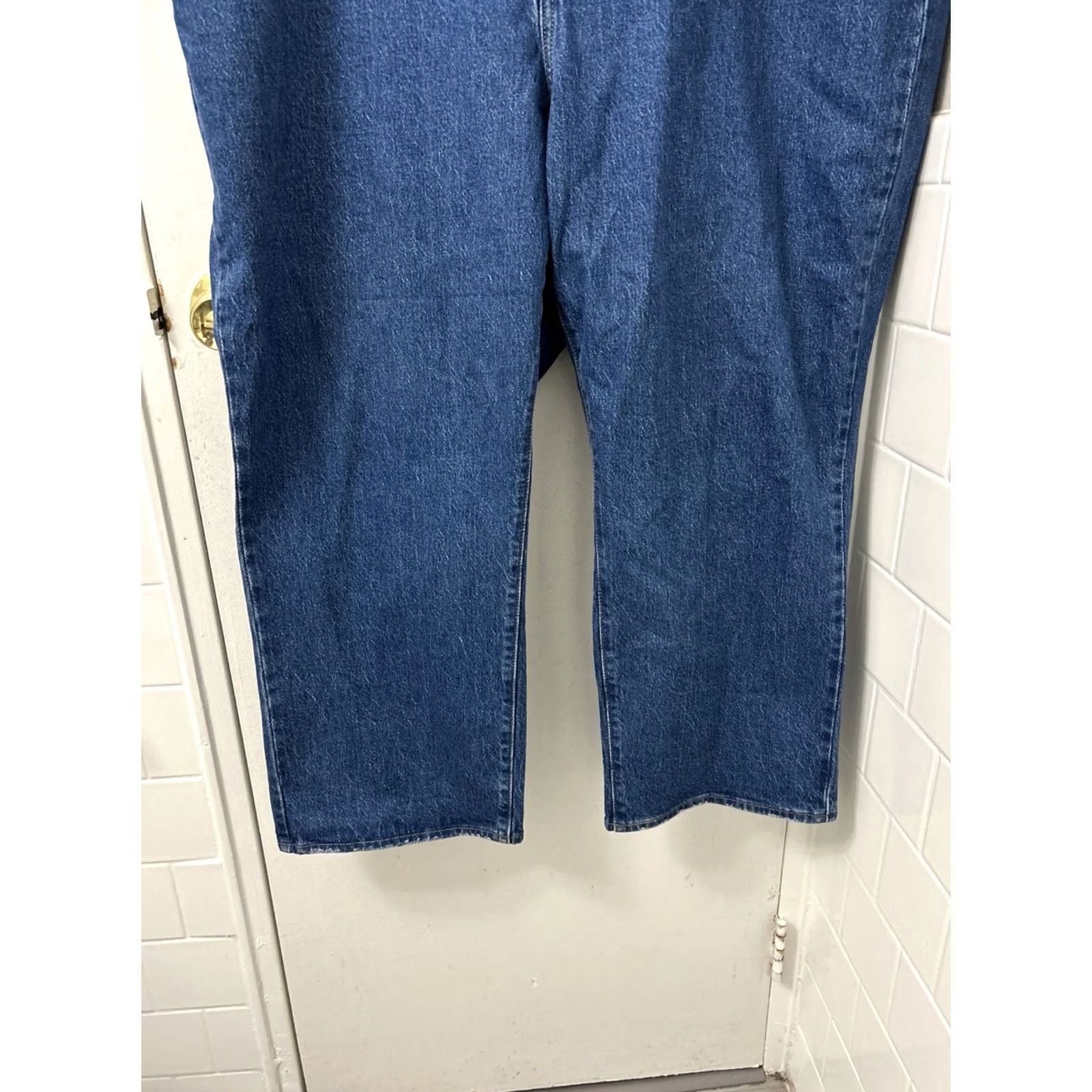 Denime Levi Strauss Co Ribcage Straight Ankle Jeans Womens 44x27 Blue Button Fly Denim Strai ght Size 30" / US 8 / IT 44 - 3 Thumbnail