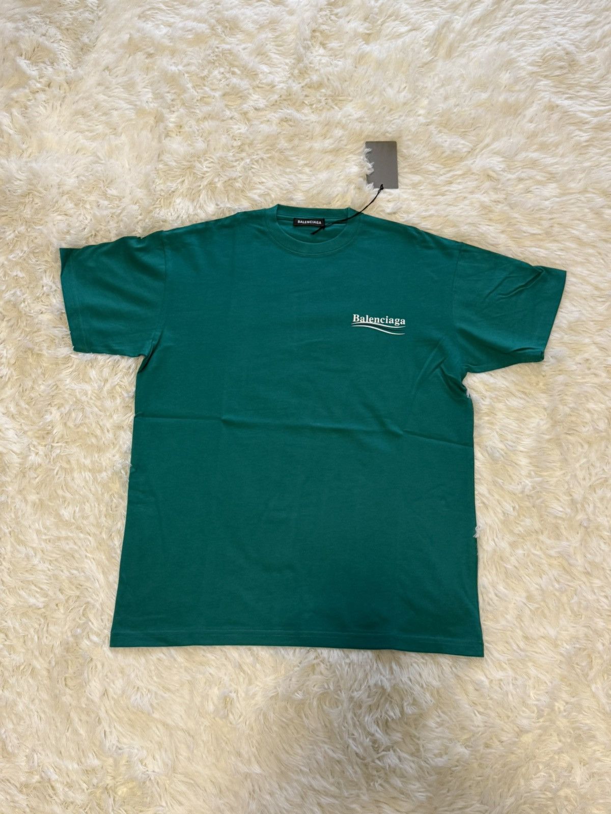 Balenciaga Balenciaga deep green t shirt Size US XXS / EU 40 - 2 Thumbnail