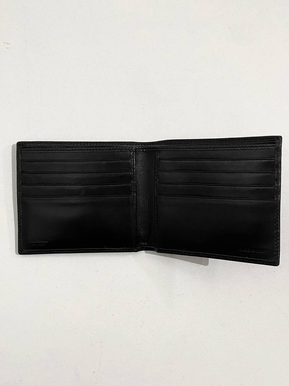 Prada Prada Milano Logo Saffiano Leather Black Bi Fold Wallet Size ONE SIZE - 6 Thumbnail