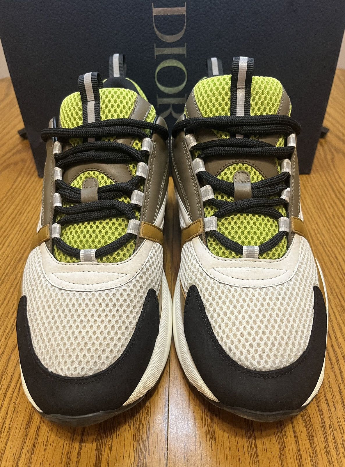 Dior Dior B22 Sneaker Brown/Green Size US 12 / EU 45 - 2 Thumbnail