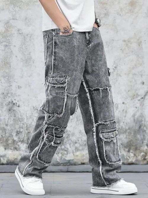 Other CARGO washed DRIP distressed jeans Drill Size US 32 / EU 48 - 3 Thumbnail