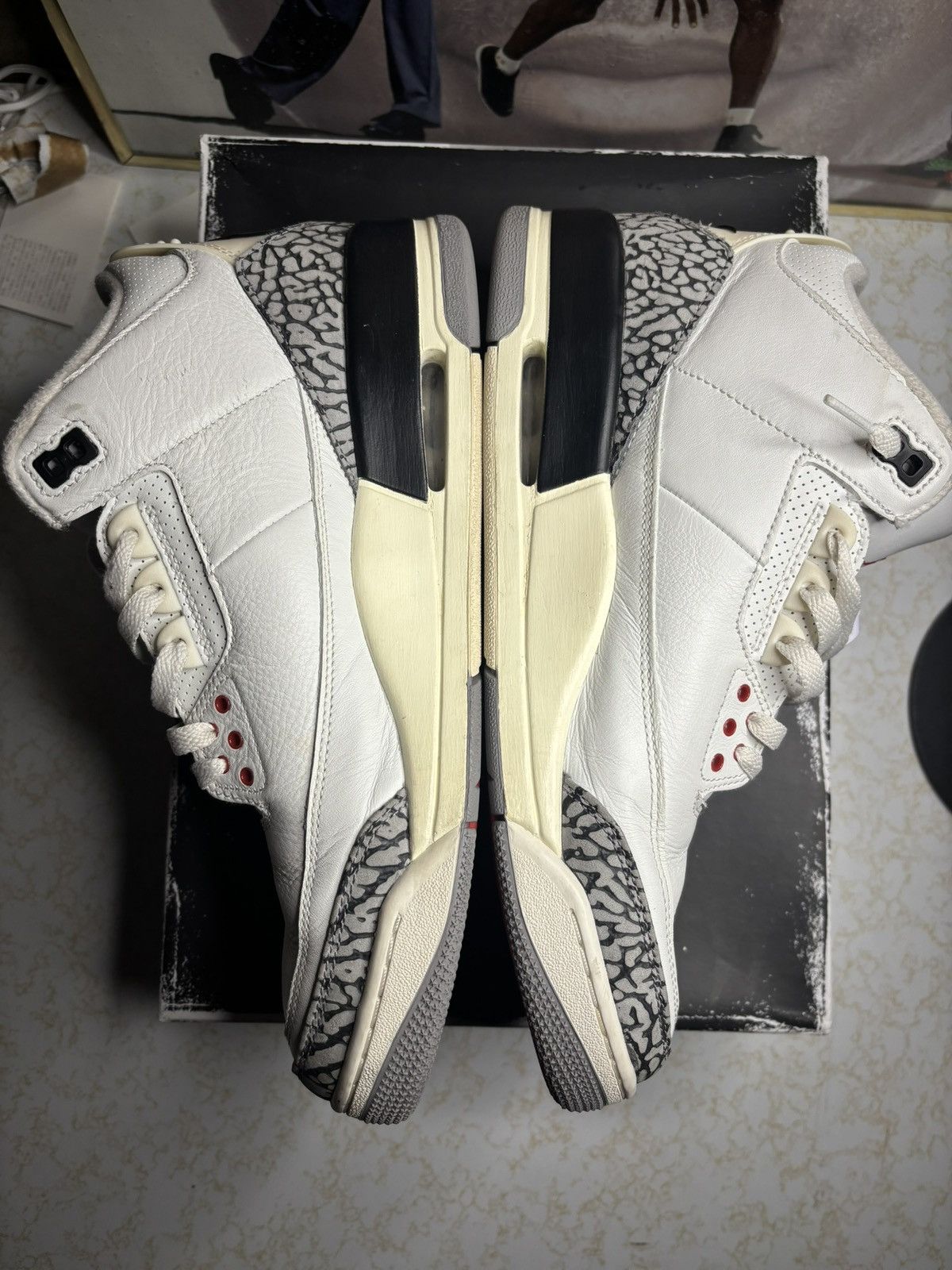 Jordan Brand Jordan 3 Retro white Cement reimagined Size US 11 / EU 44 - 3 Thumbnail