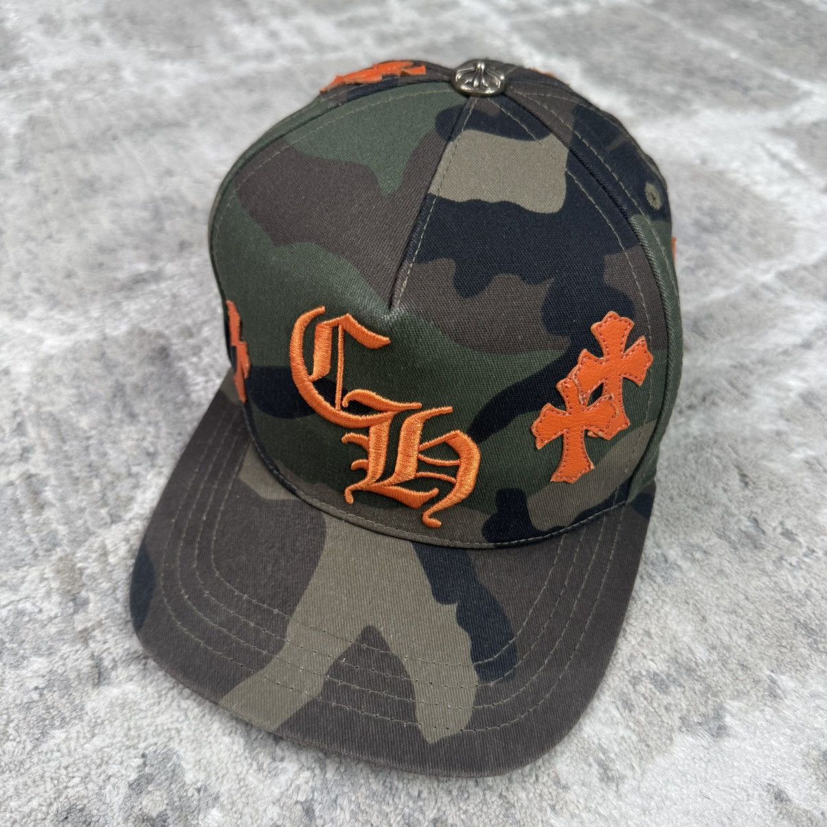 Chrome Hearts Camo cross patch baseball hat Size ONE SIZE - 2 Thumbnail