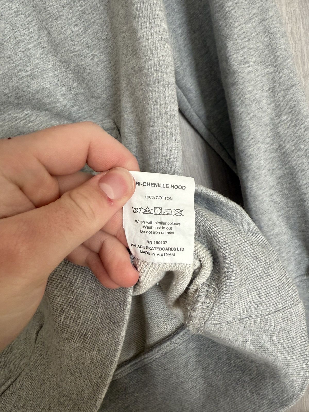 Palace PALACE SKATEBOARD TRI-CHENILLE HOOD GREY MARL HOODIE TRIFERG Size US S / EU 44-46 / 1 - 5 Thumbnail