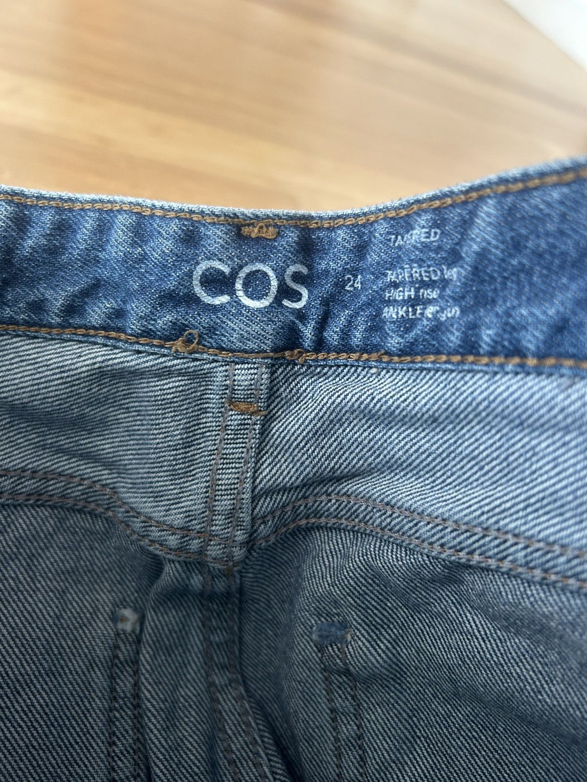 Cos COS Straight Leg Denim Jeans Size 24" / US 00 / IT 34 - 4 Thumbnail