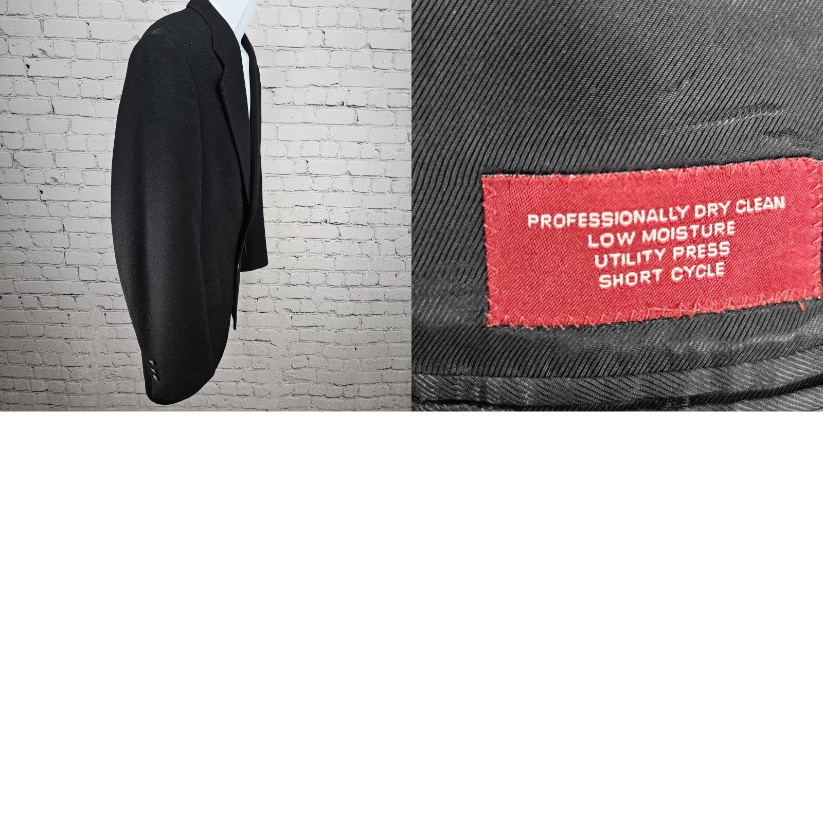 Jos. A. Bank VINTAGE Jos A Bank Black Cashmere Wool Lanerossi Italian Corporate Collection Blazer 39R Size 40R - 10 Thumbnail