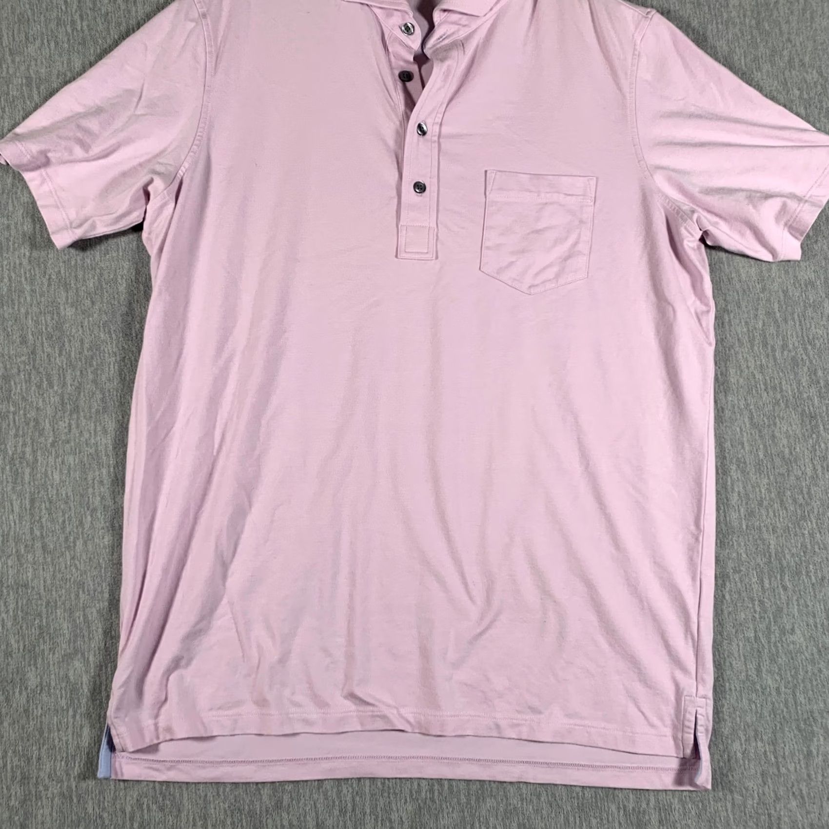 Vintage Greyson Polo Shirt Mens L Pink Cotton Modal Spandex Golf Performance Shirt Size US L / EU 52-54 / 3 - 3 Thumbnail