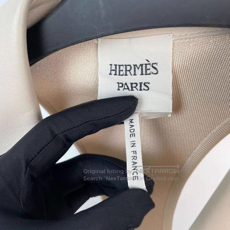 Hermes Hermes Full Leather Vest White Size XXS / US 00 / IT 34 - 5 Thumbnail