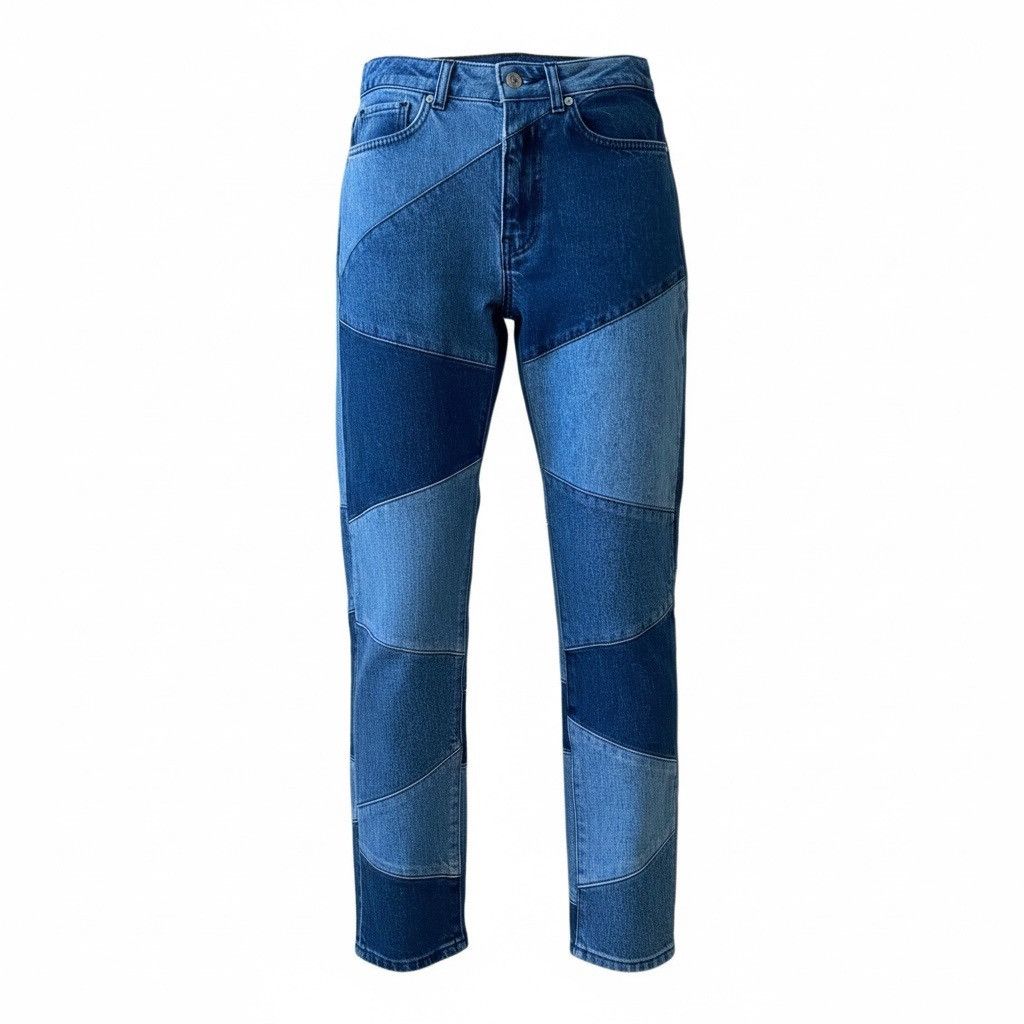 ba&sh Ba&sh Diva High Rise Patchwork Cropped Jeans size 0/ XS Size 25" / US 0 / IT 36 - 1 Thumbnail