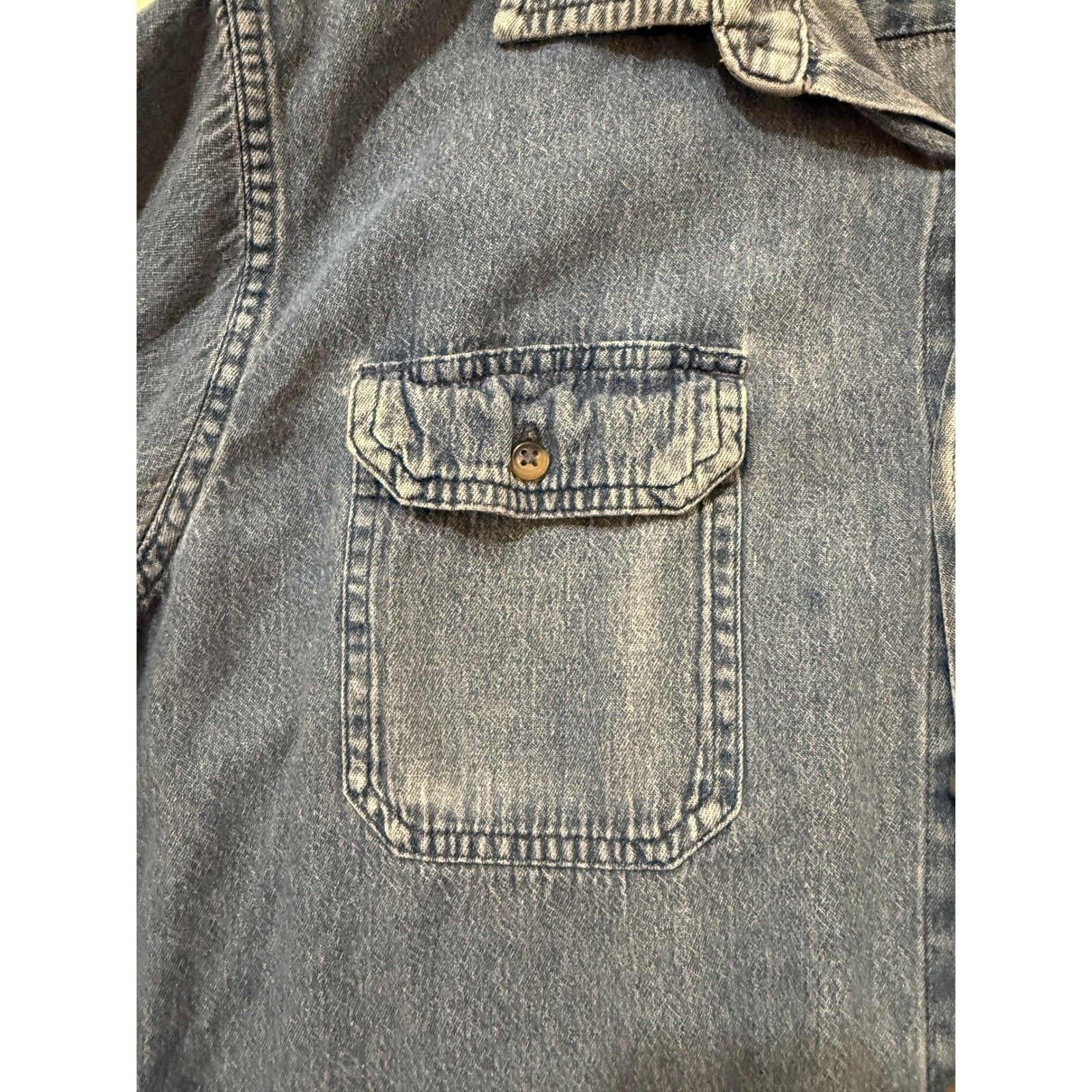 Wrangler Vintage Wrangler Denim Shirt Mens L Premium 90s Western Size US L / EU 52-54 / 3 - 4 Thumbnail