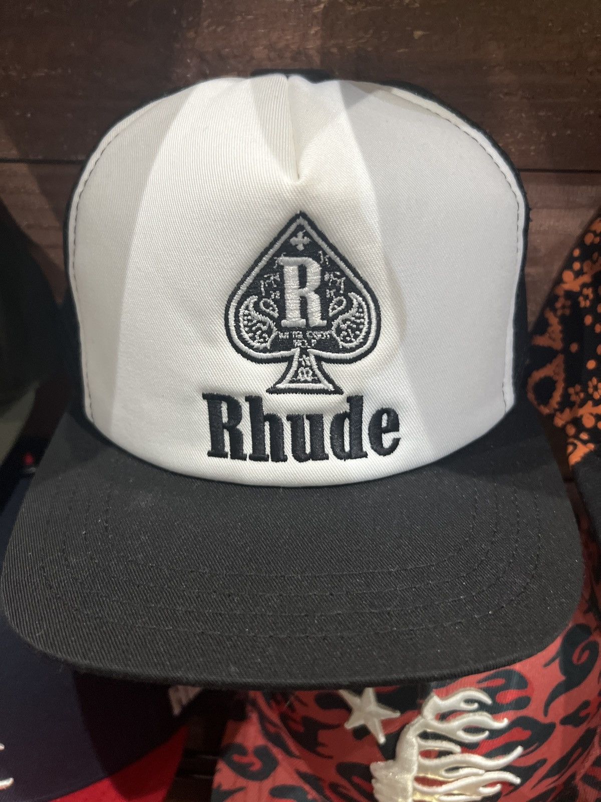 Rhude Rhude Spade Trucker Hat Black Size ONE SIZE - 1 Preview