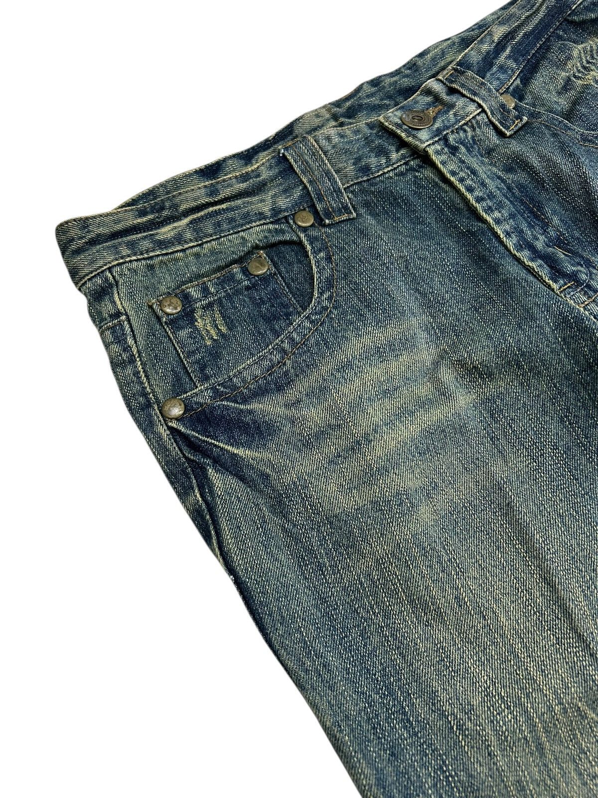 Hysteric Glamour × Japanese Brand × Le Grande Bleu (L.G.B.) Japanese Brand Jean Washed Blue Way Jean Zigzag Boro Pcoket Size US 31 - 11 Thumbnail