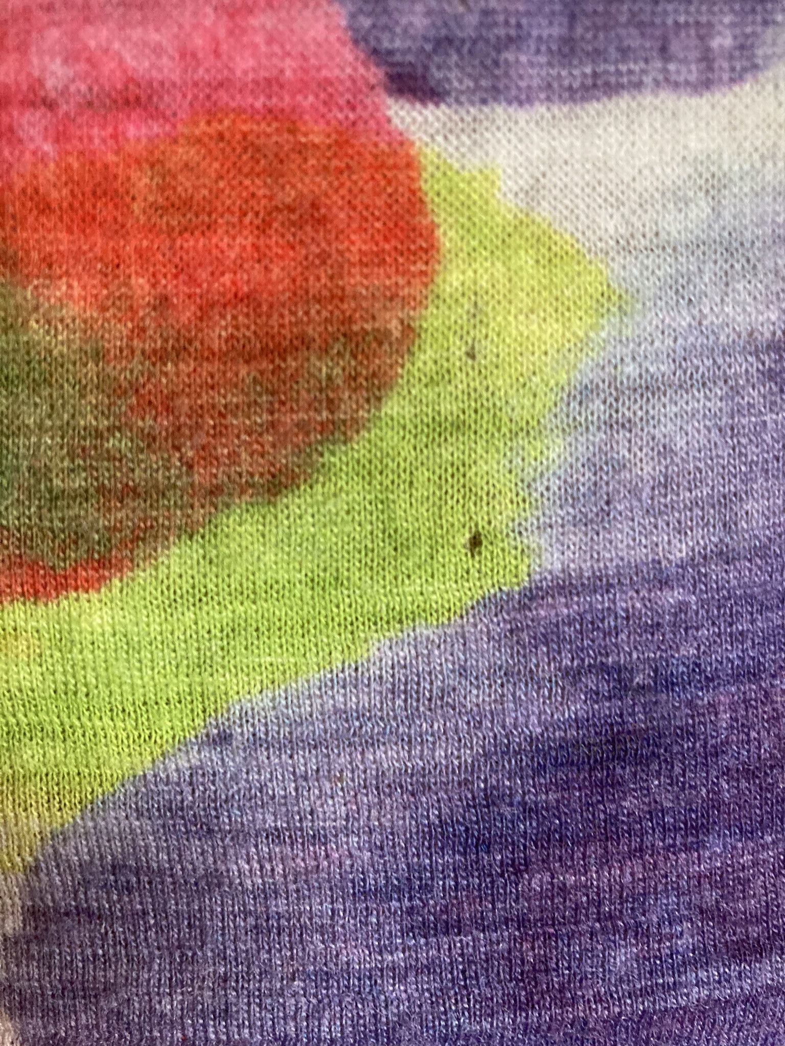 Y's Y's Yohji Yamamoto Wool Cardigan - Vibrant Watercolor Print Size M / US 6-8 / IT 42-44 - 7 Thumbnail