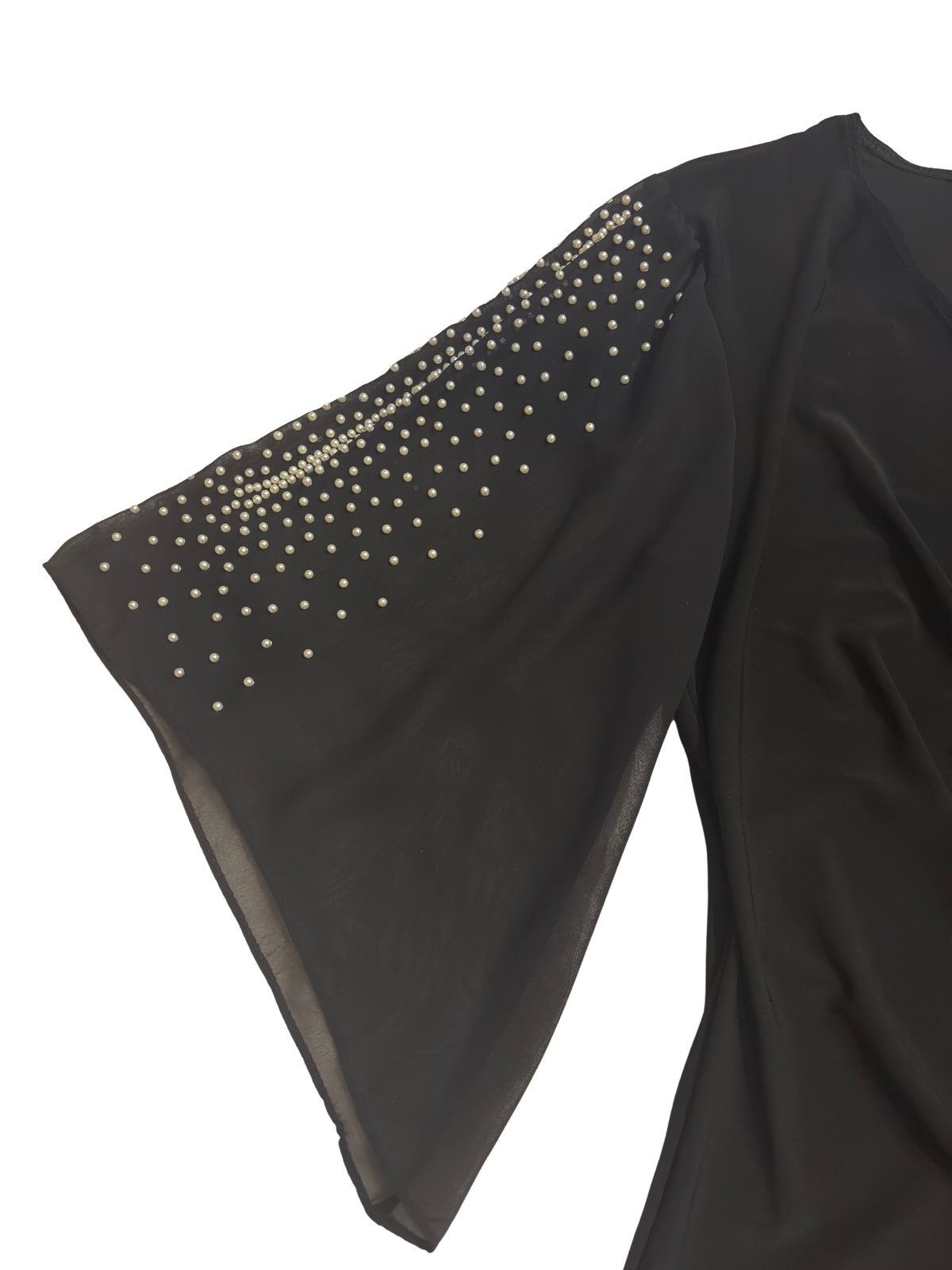 Other Black Top with beads details.wt1342 Size XS / US 0-2 / IT 36-38 - 6 Thumbnail