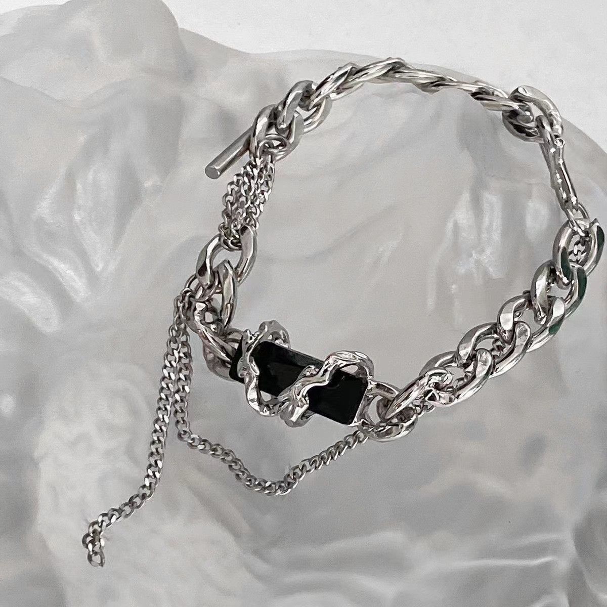 Jewelry Cross Vibe Bracelet Y2K Punk Chain Gotch Bracelets Chains Size ONE SIZE - 6 Thumbnail
