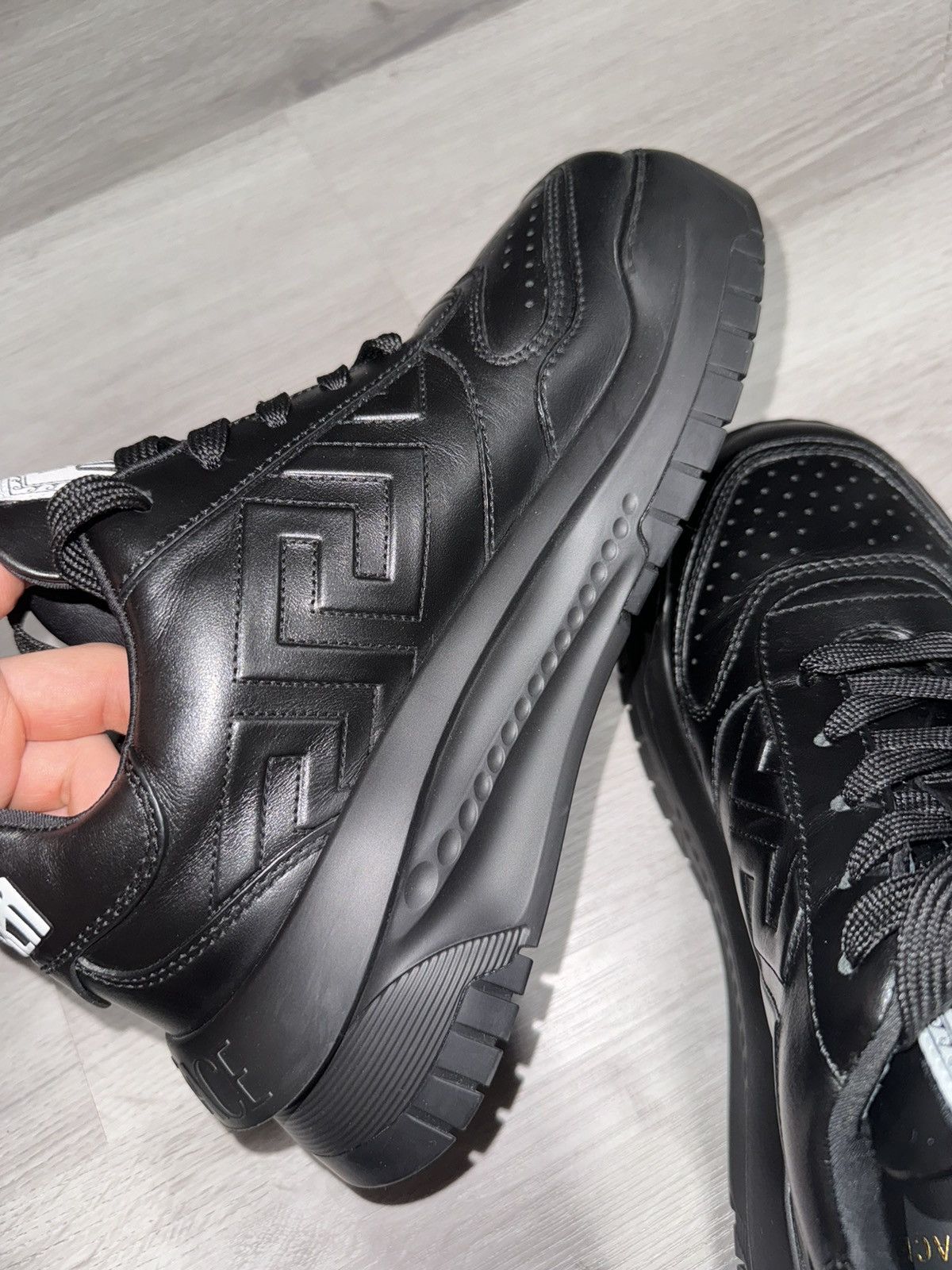 Versace Versace Black Odissea Sneakers Size US 8 / EU 41 - 7 Thumbnail
