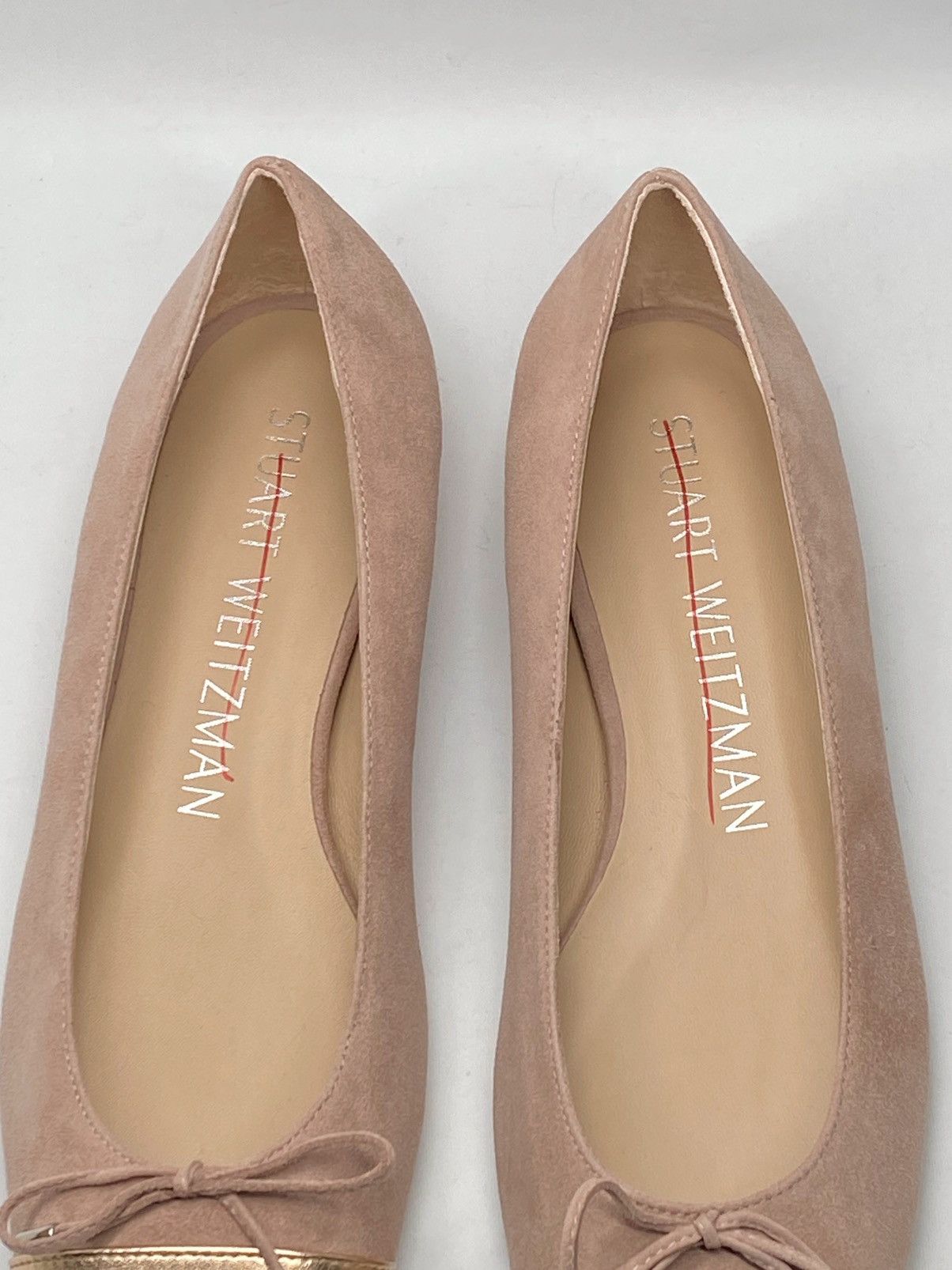 Stuart Weitzman Stuart Weitzman Cap Toe Suede Ballet Flats size 9.5 Size US 9.5 / IT 39.5 - 3 Thumbnail