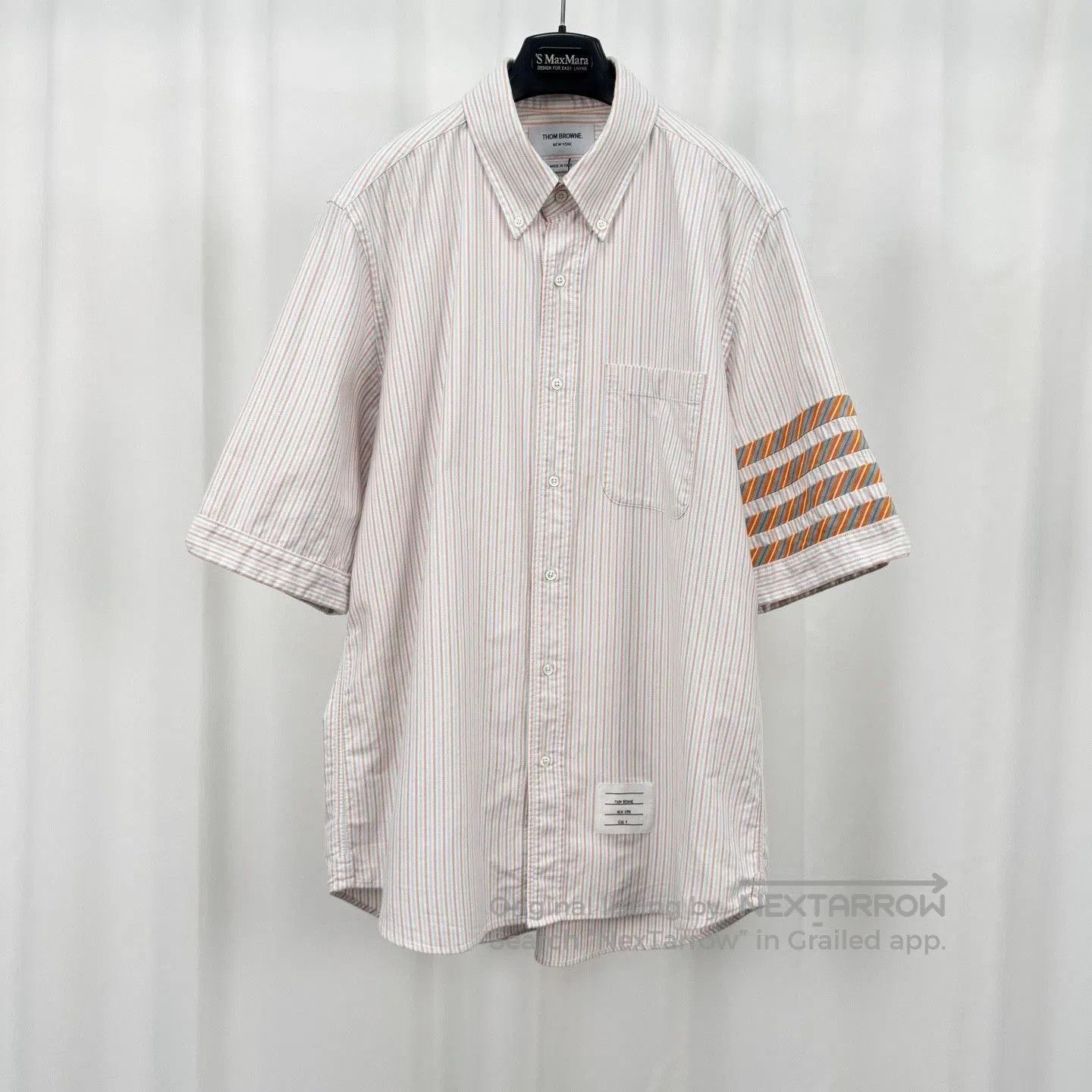 Thom Browne Thom Browne 25SS Striped Four-Bar Short Shirt. Size US XL / EU 56 / 4 - 1 Thumbnail