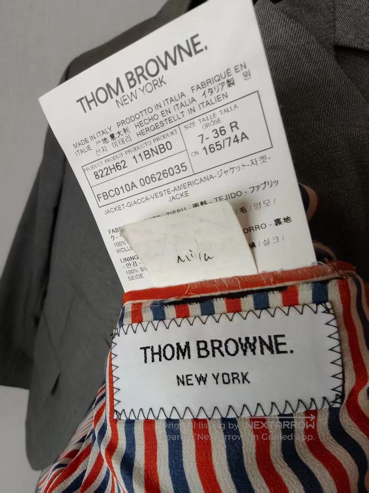 Thom Browne TB Authentic Coat. Size US M / EU 48-50 / 2 - 4 Thumbnail