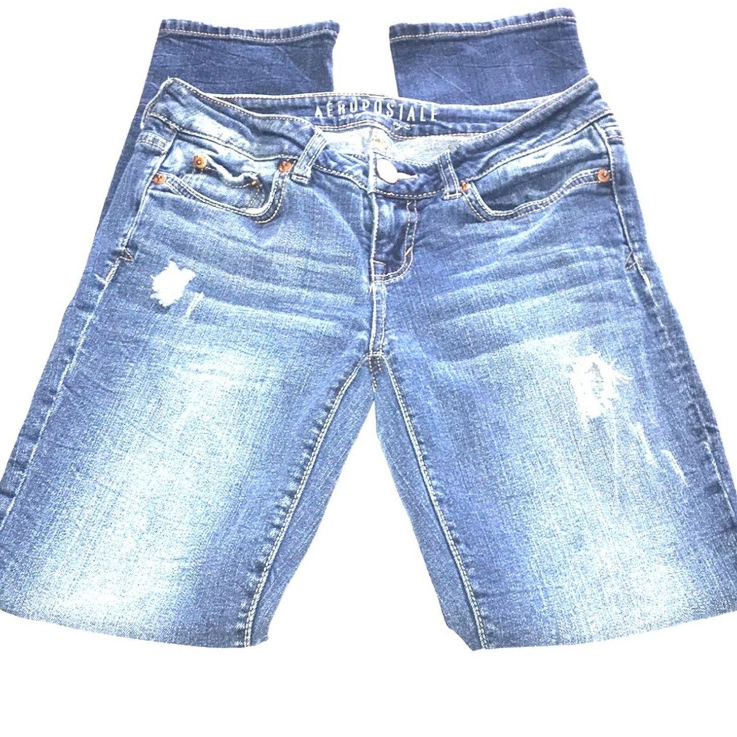 Aeropostale Aeropostale Skinny Stretch Jeans Size 0 Short Size 25" / US 0 / IT 36 - 1 Thumbnail