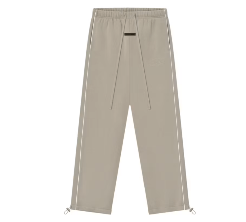 Fear of God FOG Essentials Relaxed Piping Sweatpant Timber/White L Size US 36 / EU 52 - 1 Thumbnail