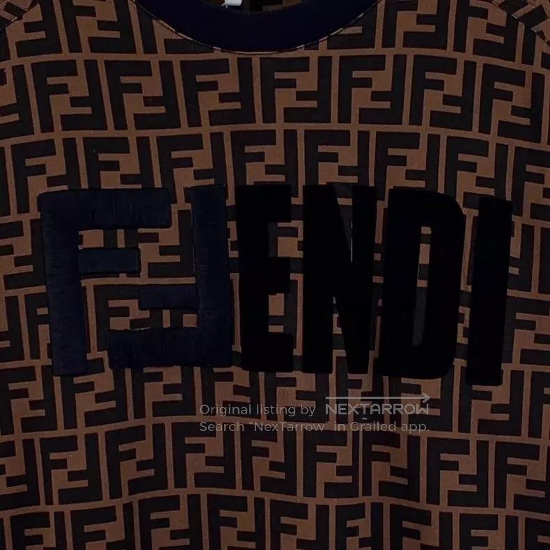 Fendi Fendi Cotton round neck short-sleeve T-shirt Size XS / US 0-2 / IT 36-38 - 4 Thumbnail