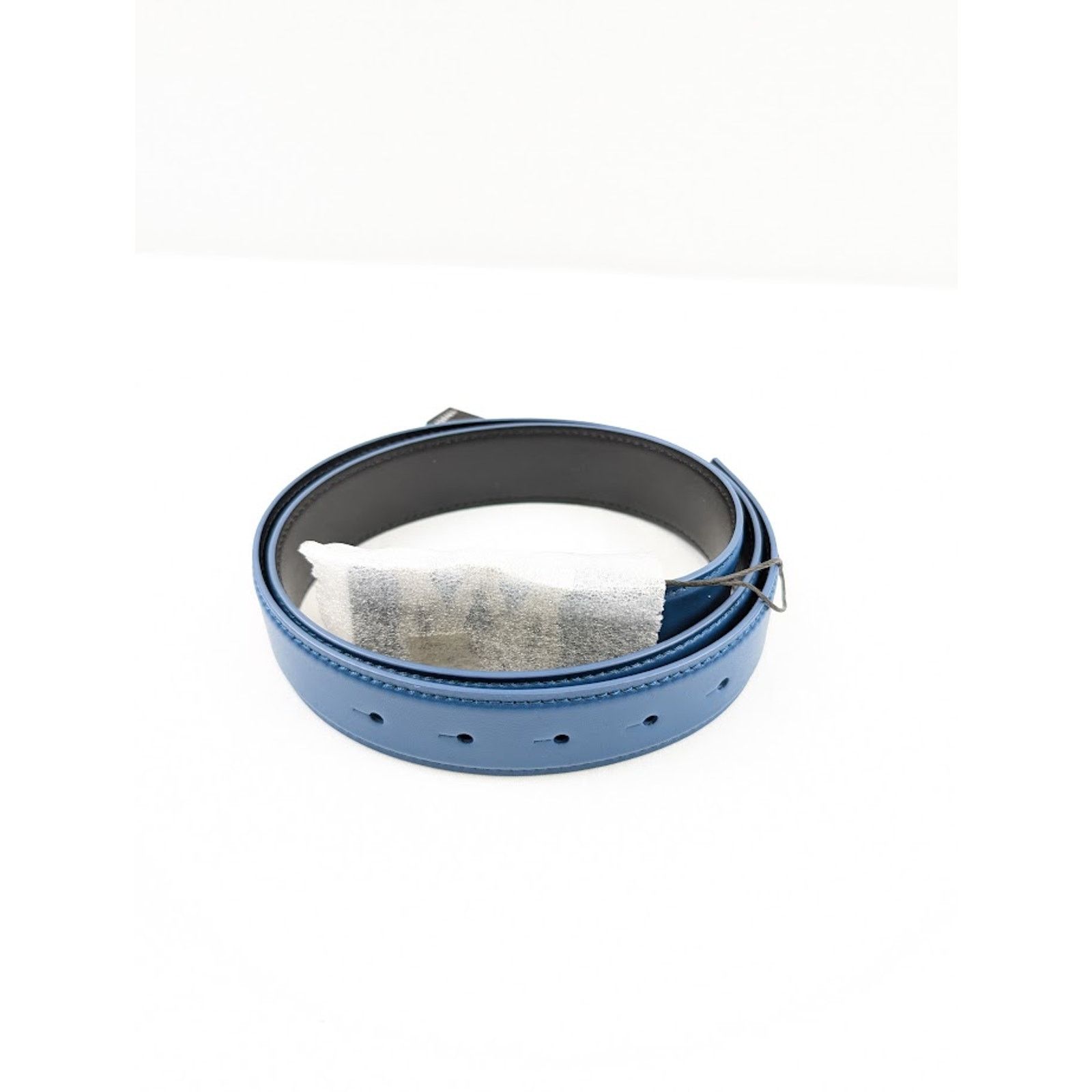 Amiri o1rshd1 Size: 95 / Nappa Belt in Blue Size 36 - 5 Thumbnail