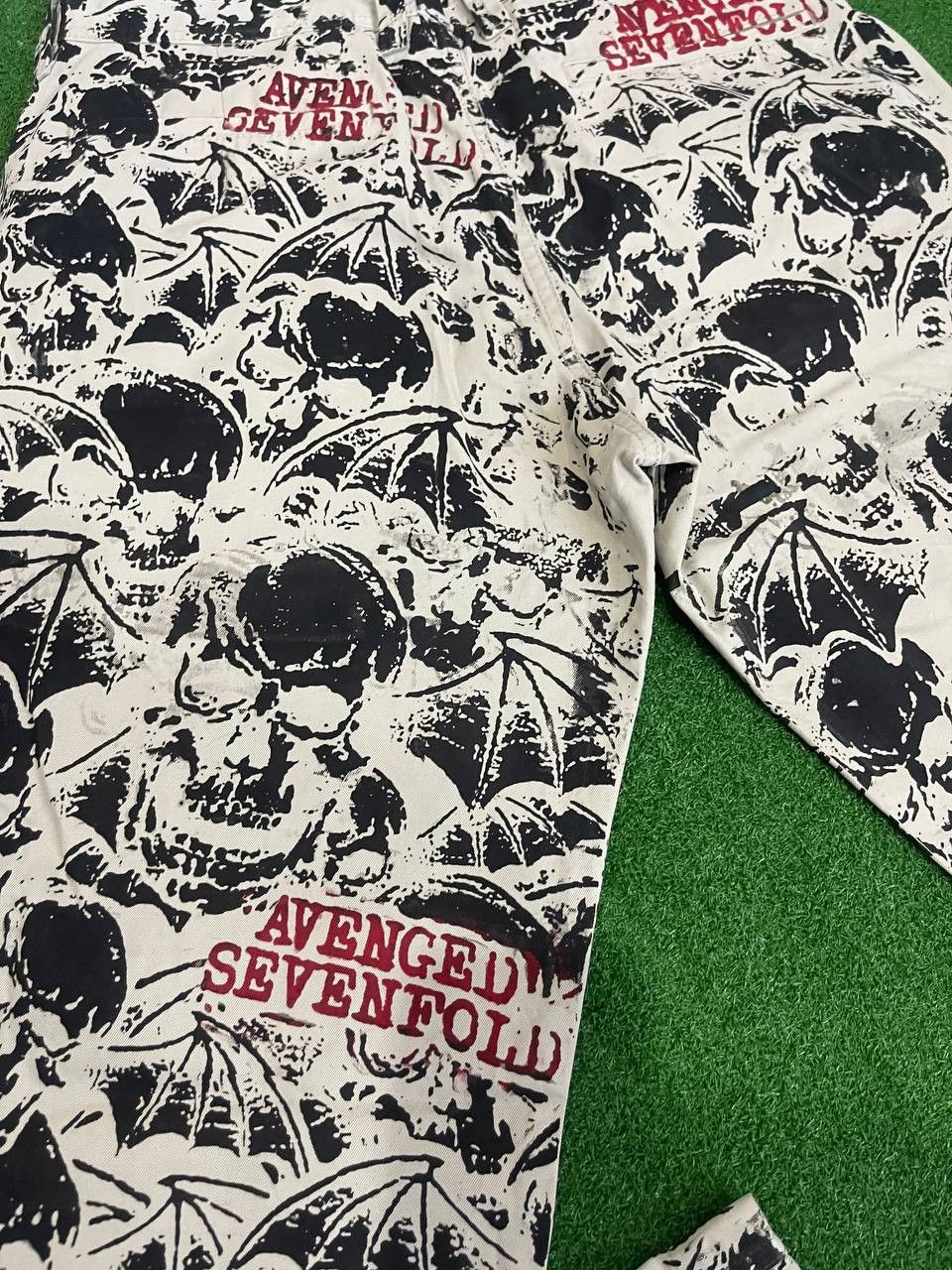 Handmade × Vintage Avenged Sevenfold Band Custom Print Handmade Limited Vintage Size US 31 - 18 Thumbnail