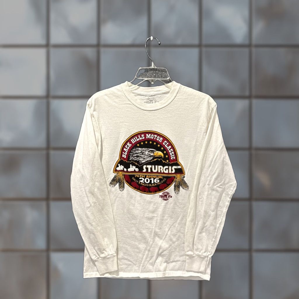Vintage Sturgis Black Hills Motor Classic 2016 White Long Sleeve T-Shirt Women’s S Size S / US 4 / IT 40 - 1 Thumbnail